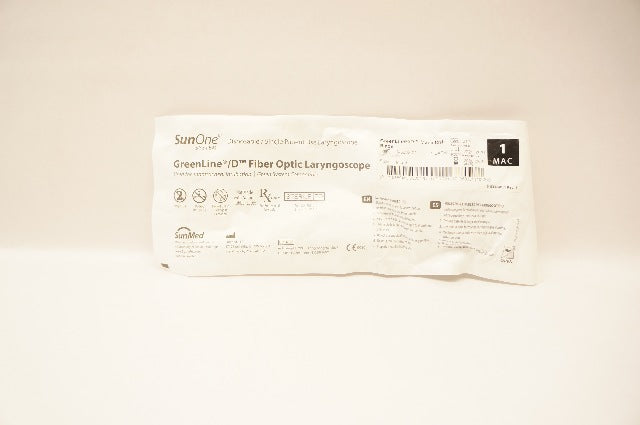 SunMed 5-5332-01 GreenLine D, Fiber Optic Laryngoscope, Blade Size 4MAC