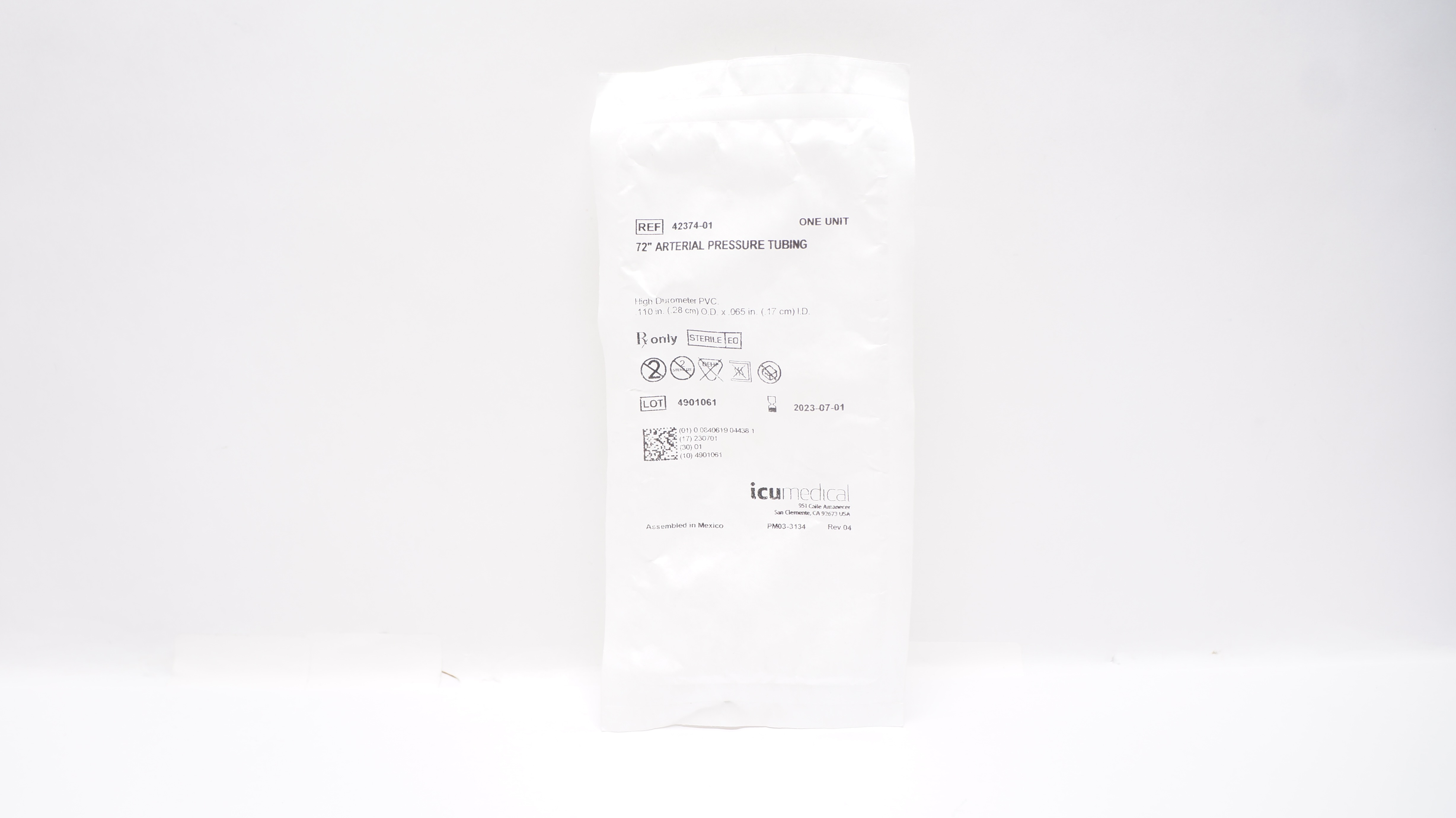 ICU Medical 42374-01 Arterial Pressure Tubing 72 inch (x)