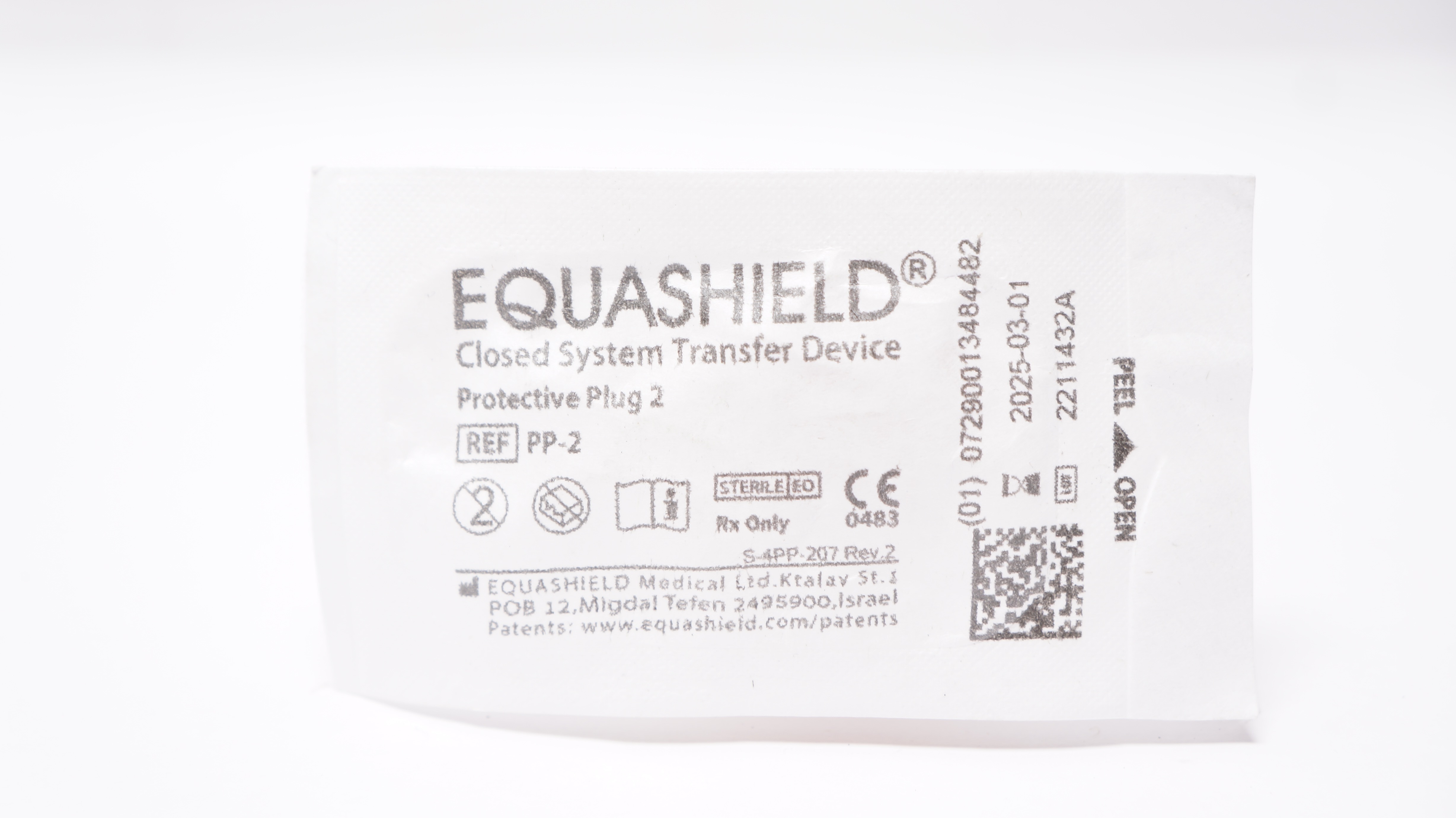 Equashield Medical PP-2 Closed System Transfer Device Protective Plug 2