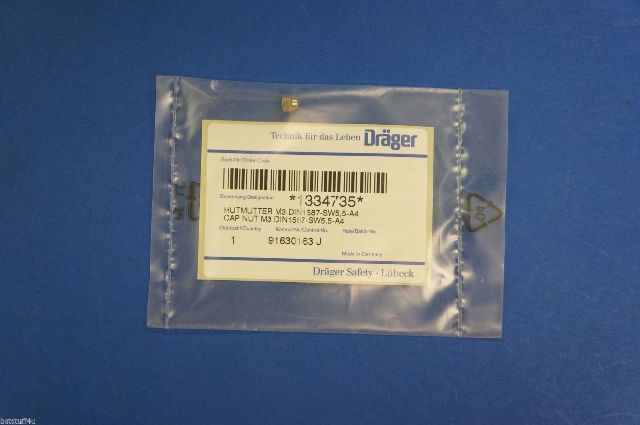 Drager 1334735 Hutmutter M3 DIN1587-SW5, 5-A4