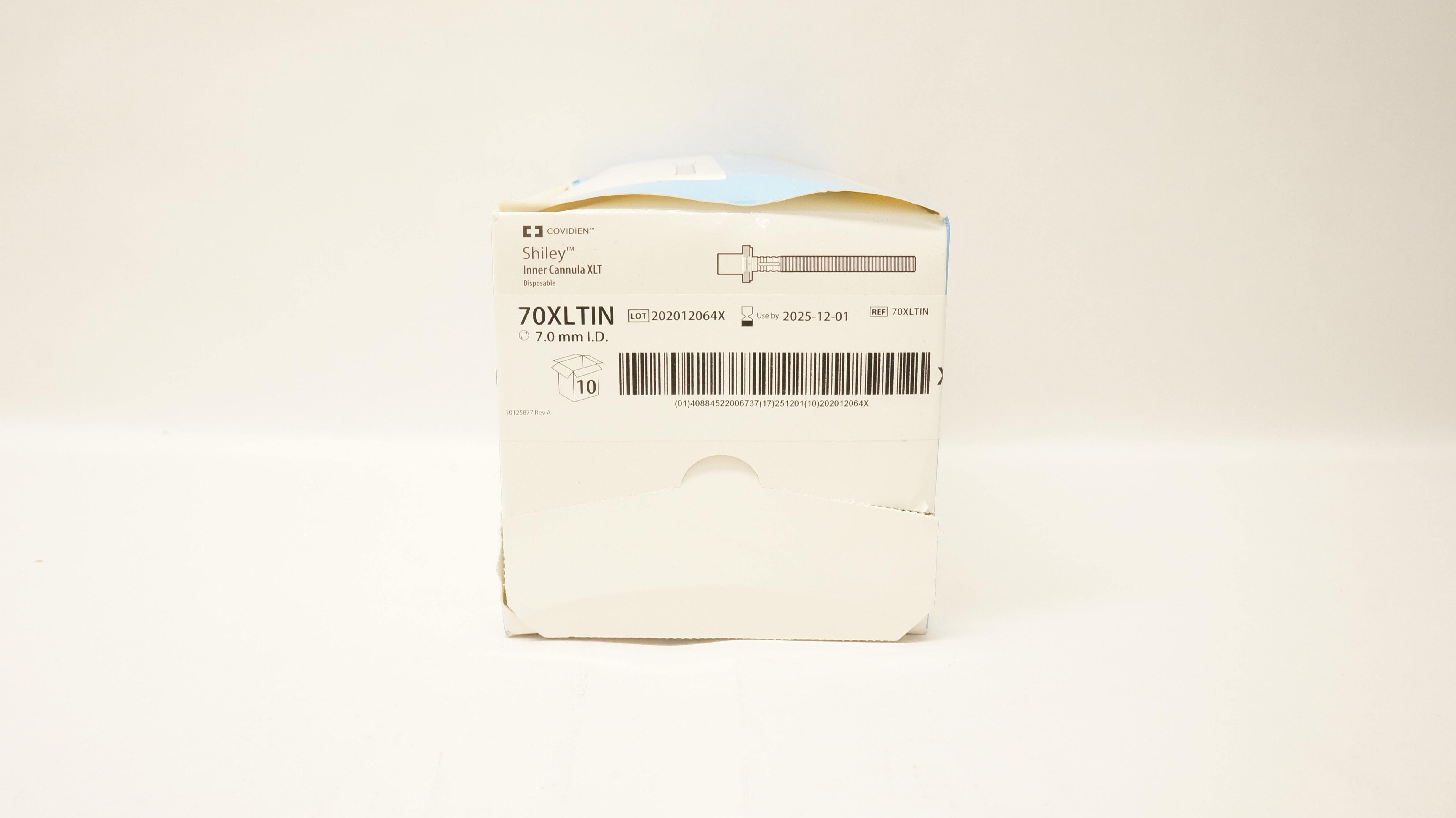 Covidien 70XLTIN Shiley Inner Cannula XLT, Disposable, 7.0mm ID - Pack of 10