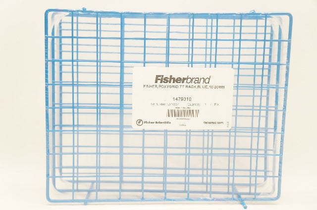 Fisher HealthCare 1479310 Fisherbrand Poxygrid TT Rack, Blue, 18-20mm