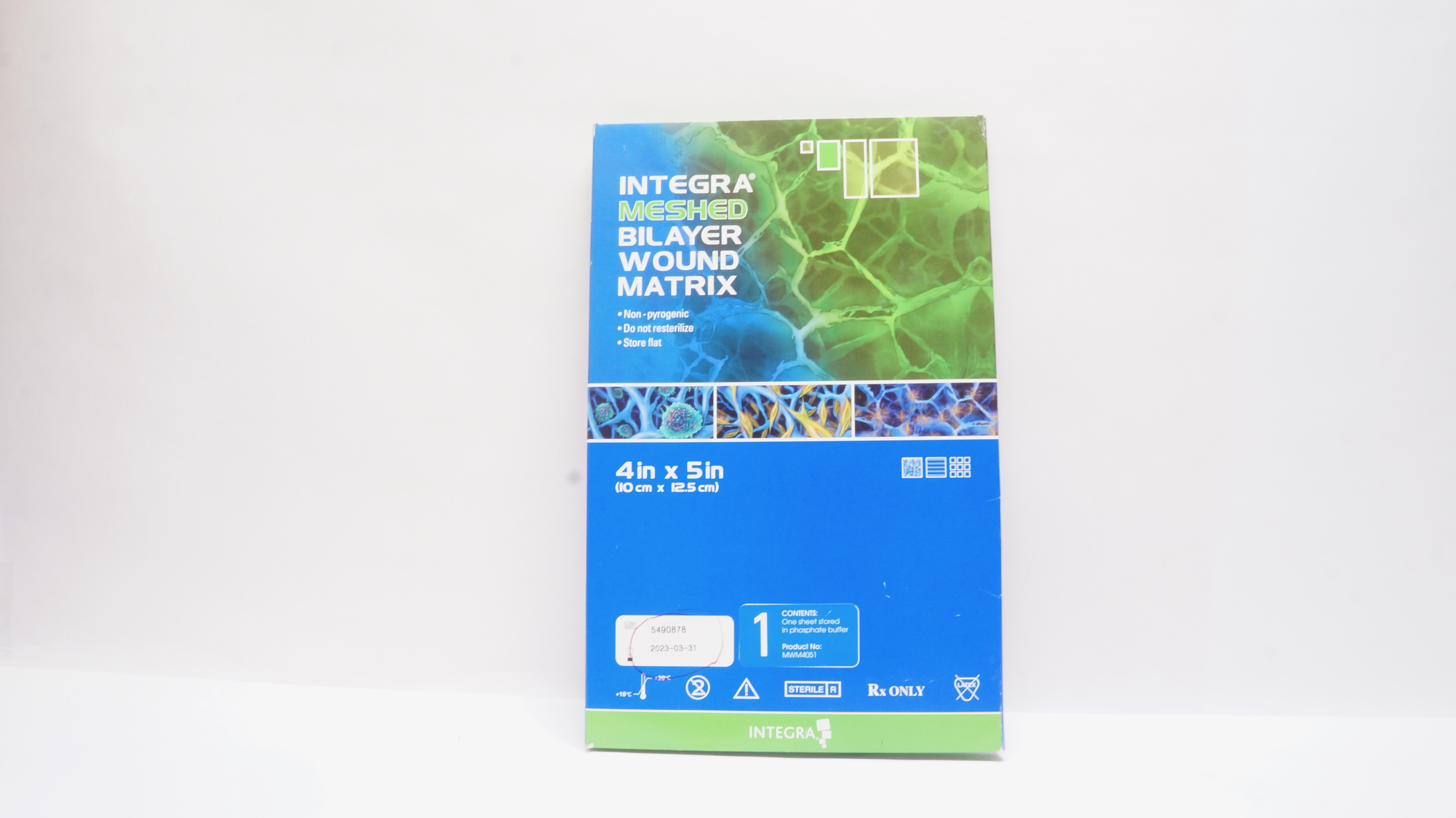 Integra MWM4051 Meshed Bilayer Wound Matrix 4inch x 5inch (x)