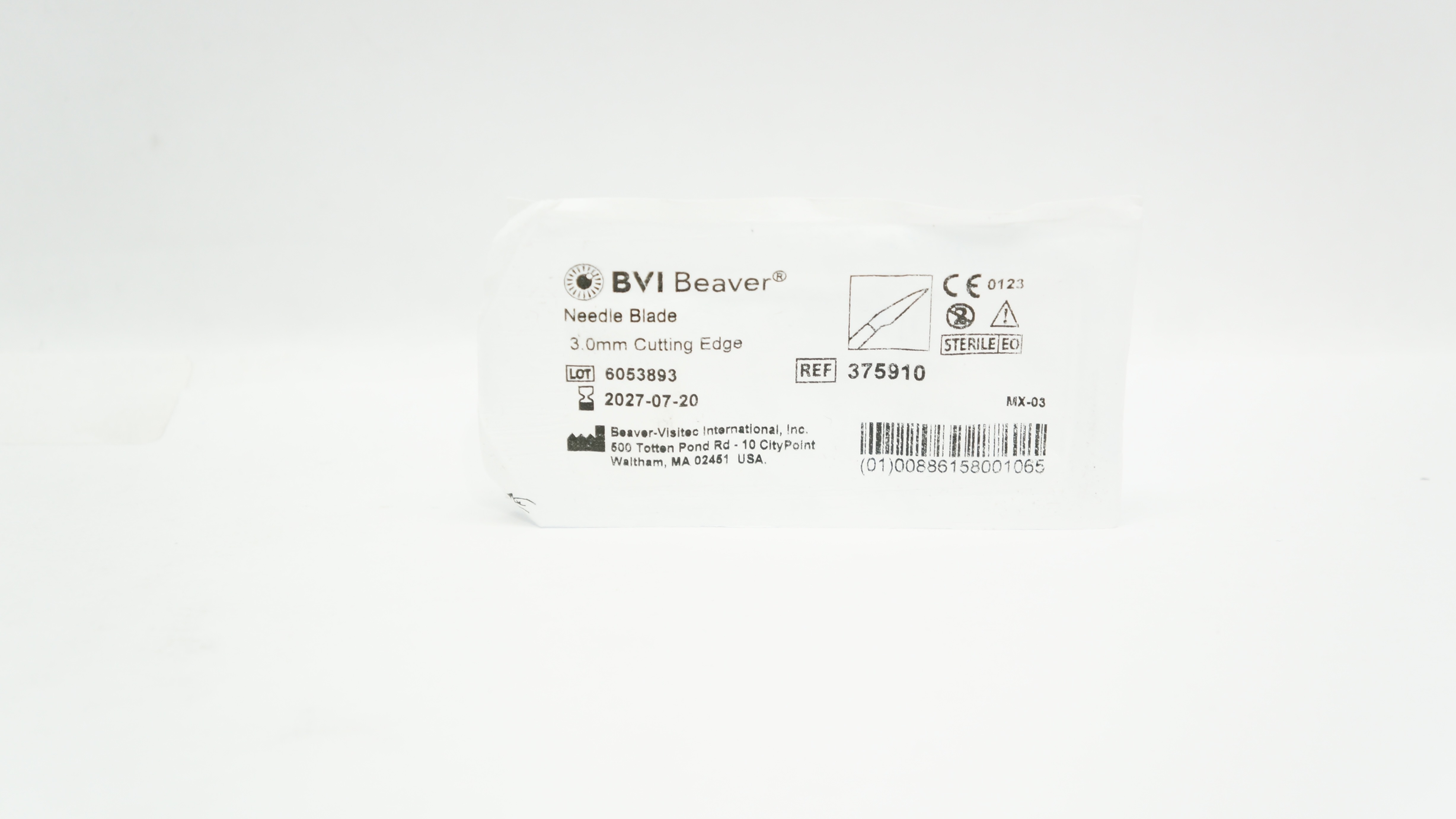 BVI Beaver 375910 Ndle Blade 3.0mm Cutting Edge