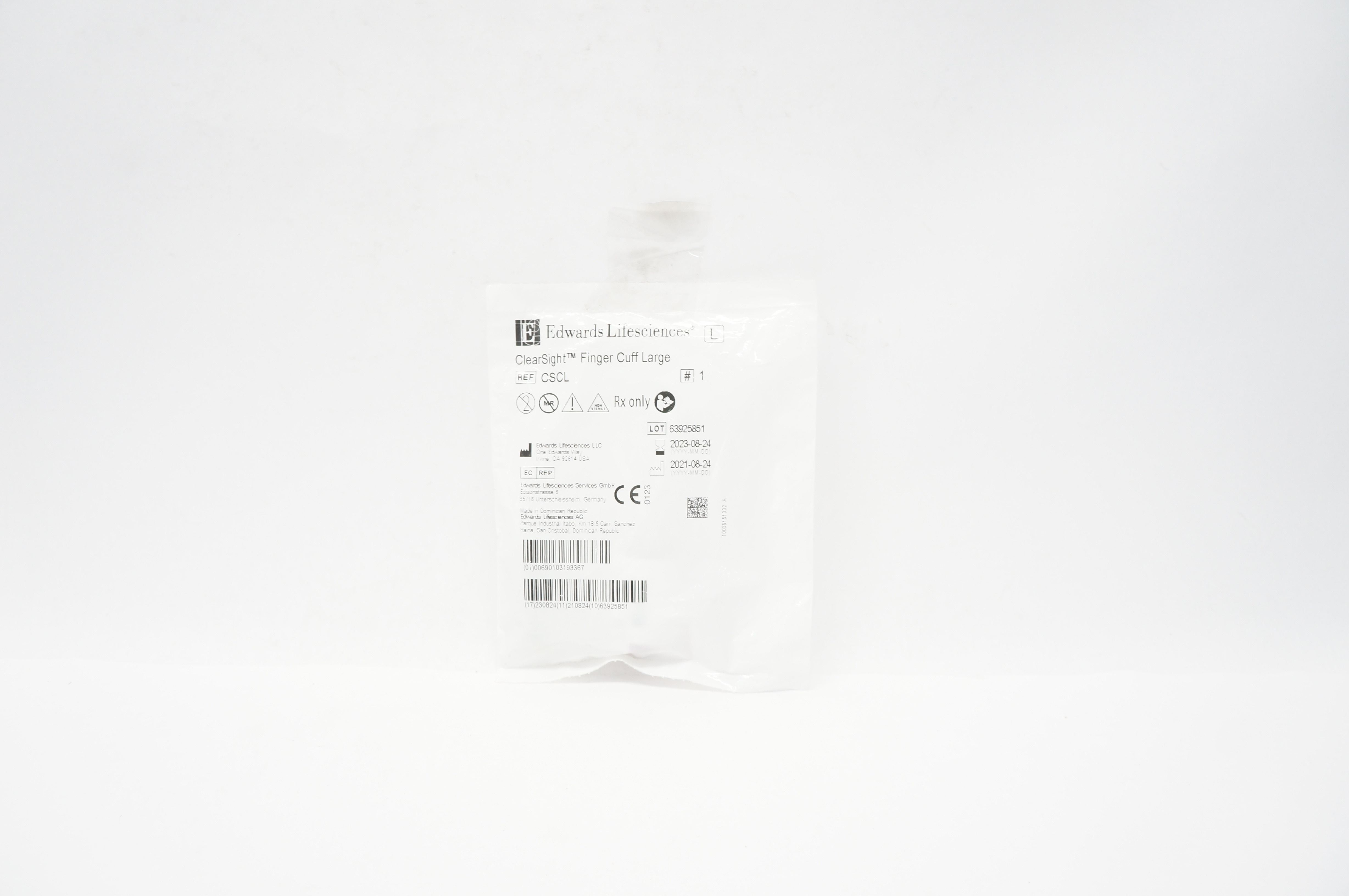 Edwards Lifesciences CSCL ClearSight Finger Cuff Large