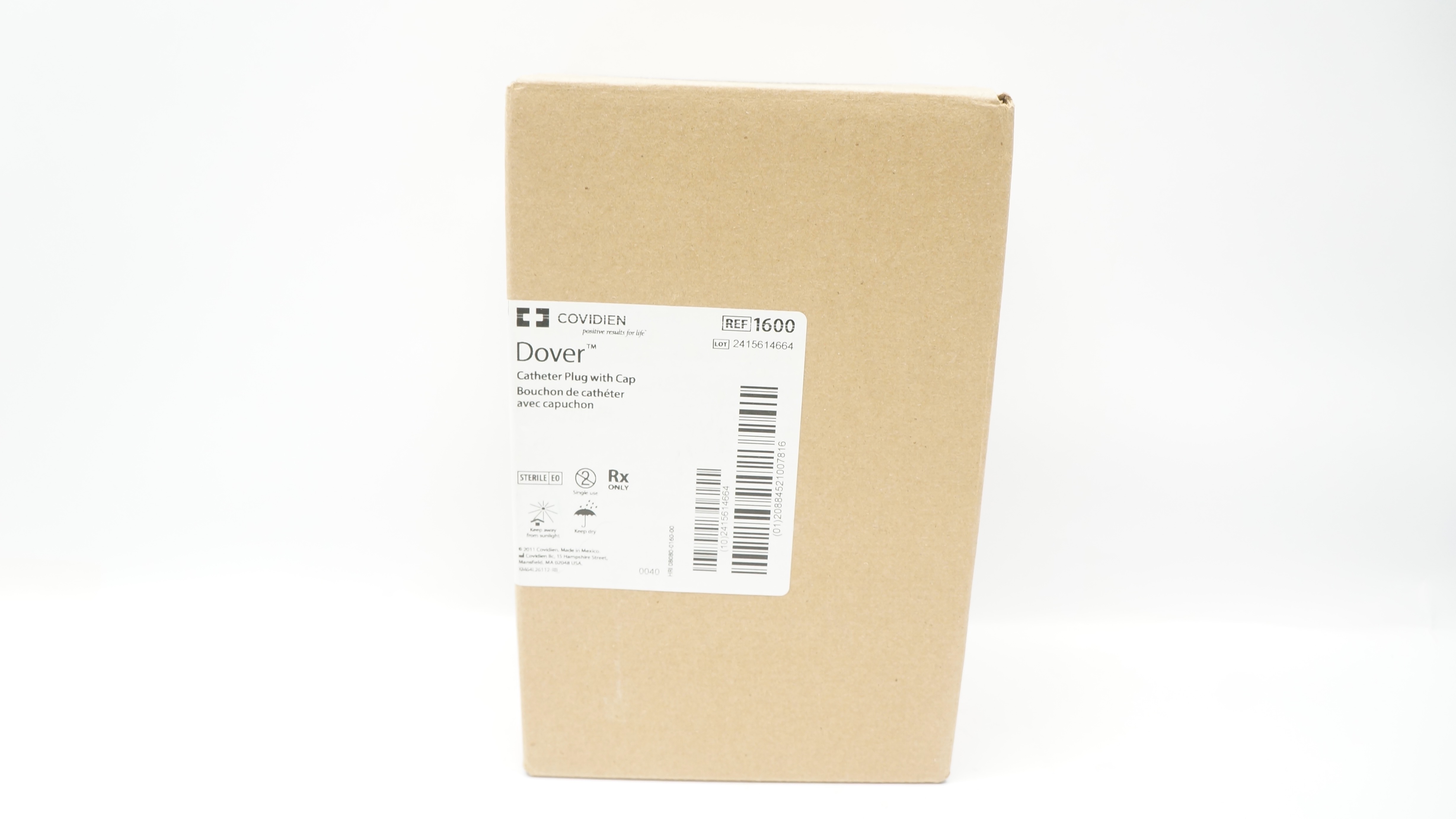 Covidien 1600 Dover Cath. Plug with Cap - Box of 50