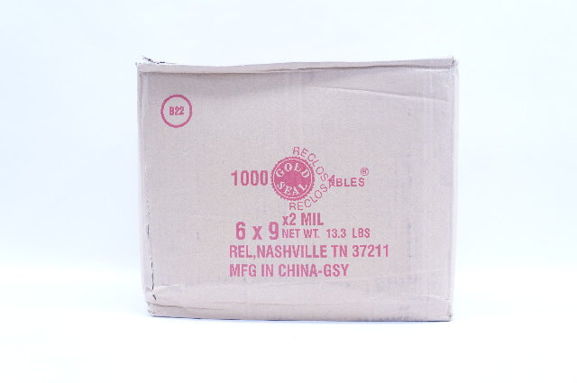 Gold Seal B22 Reclosable 6 x 9 Bags - Case of 1000