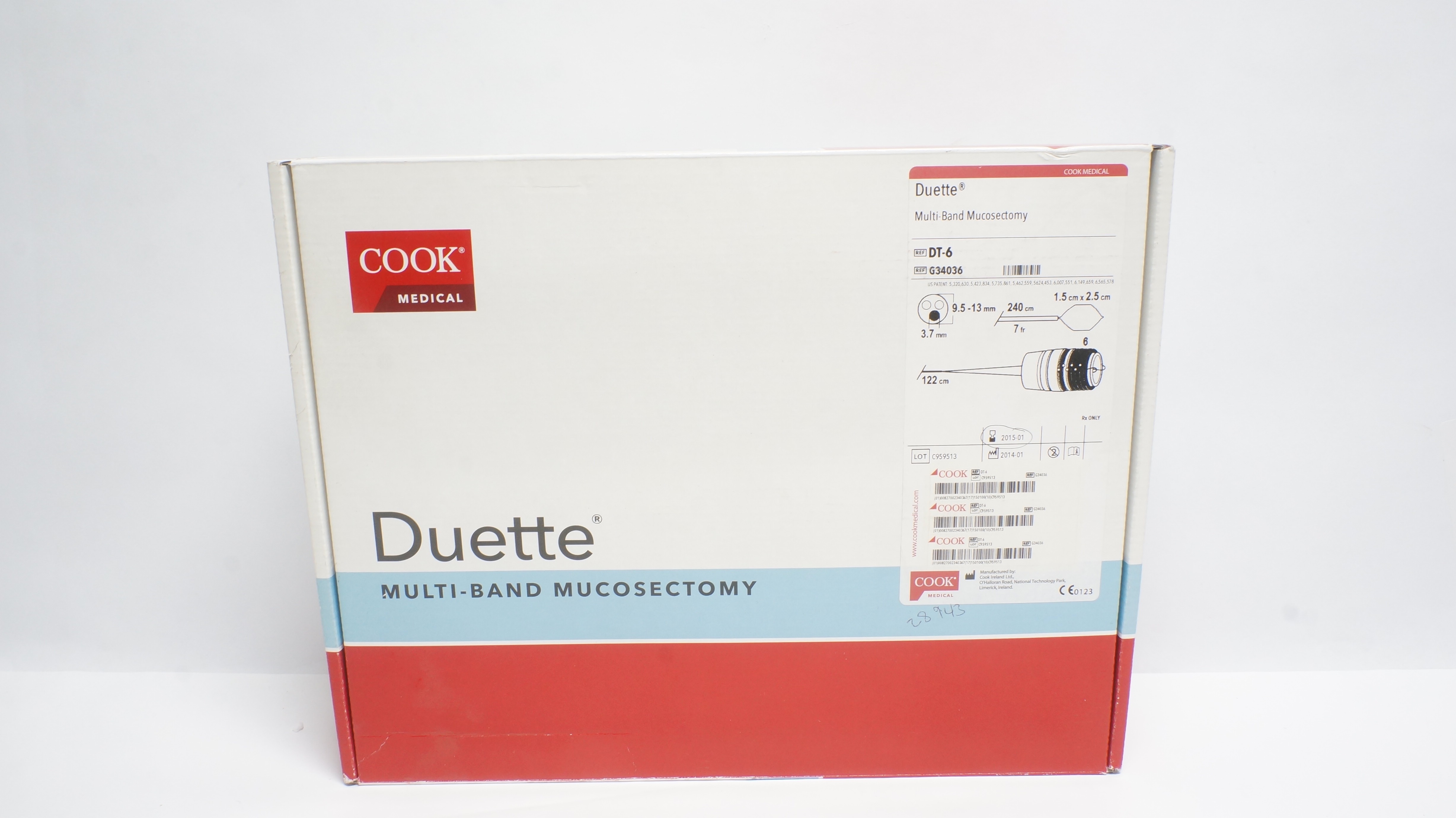 Cook G34036 Duette Multi-Band Mucosectomy 9.5-13mm, 7F (x)