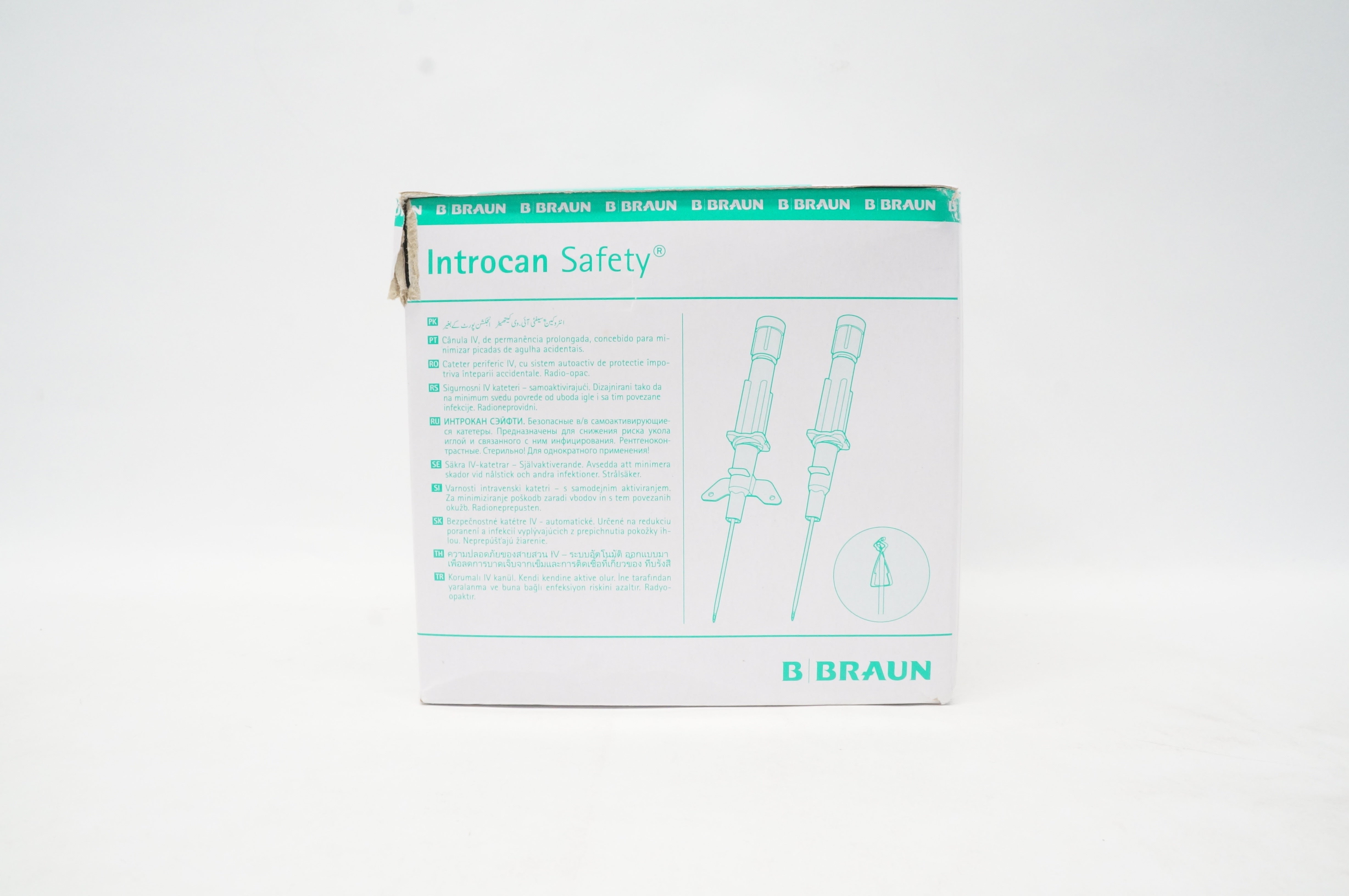 Braun 4252543-02 Introcan Safety IV Cath. 20G x 1inch, 65ml - Box of 50