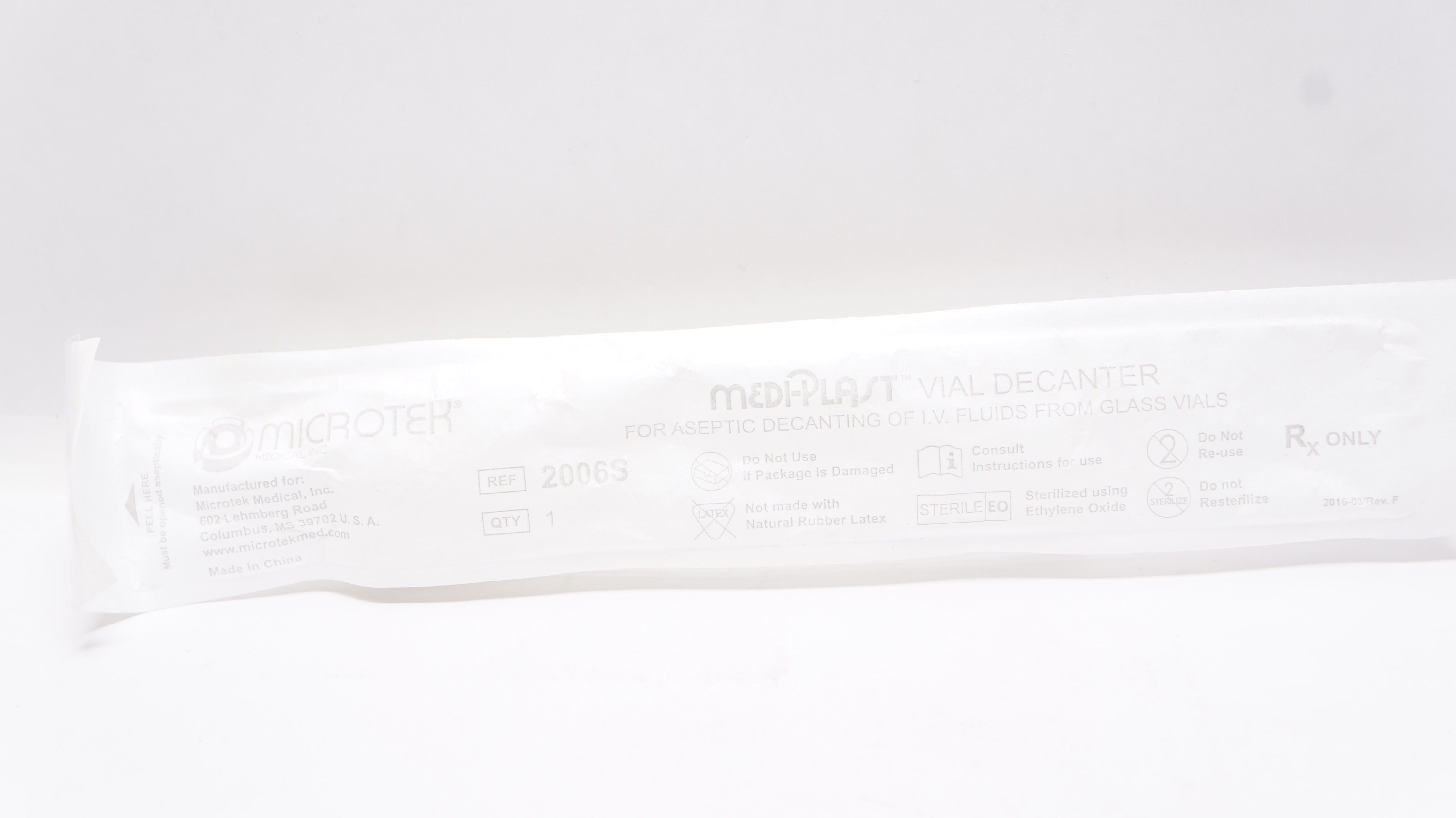Microtek 2006S MEDI-PLAST Vial Decanter