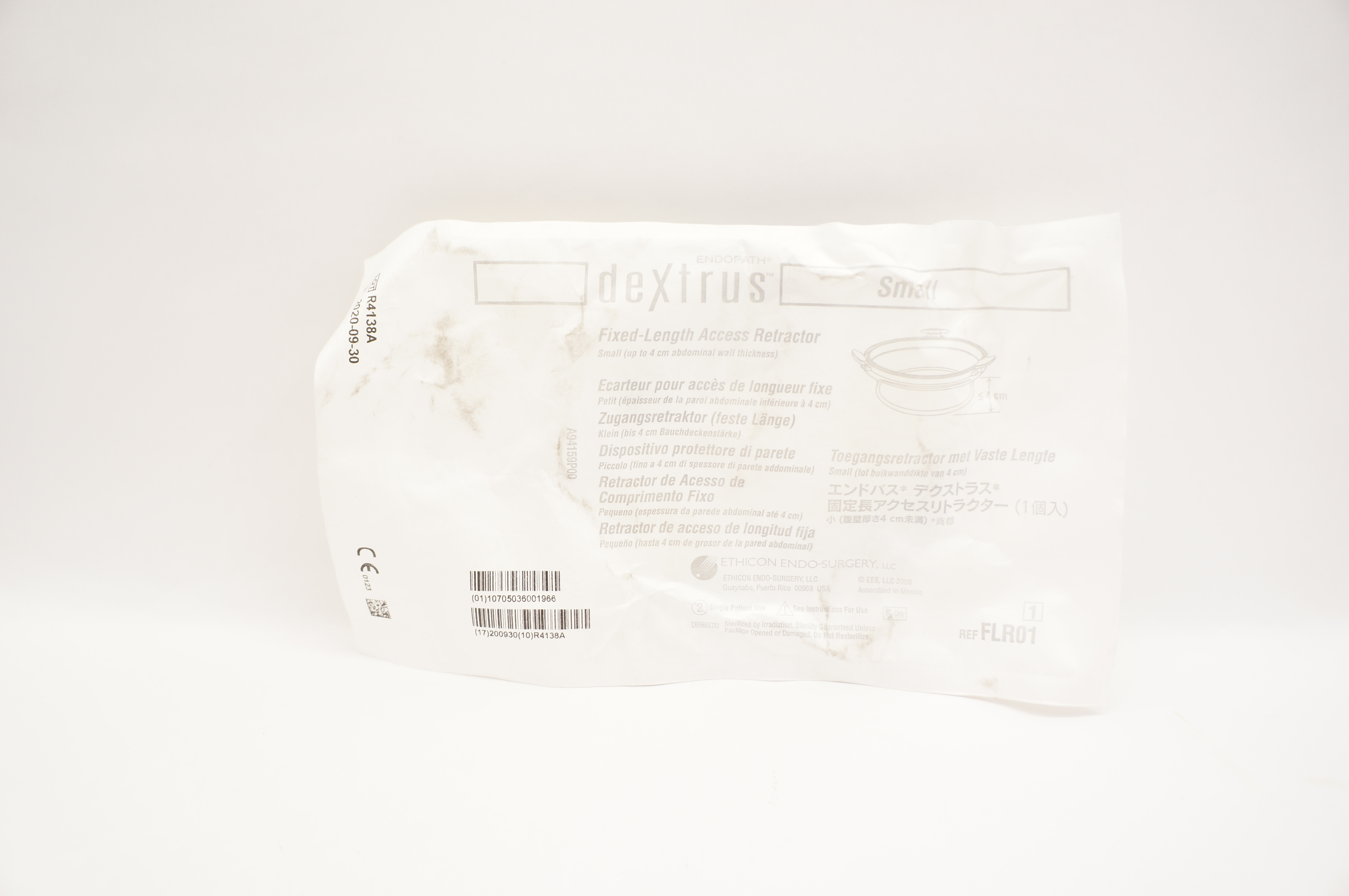 Ethicon FLR01 Endopath Dextrus Fixed-Length Access Retractor Small (x)