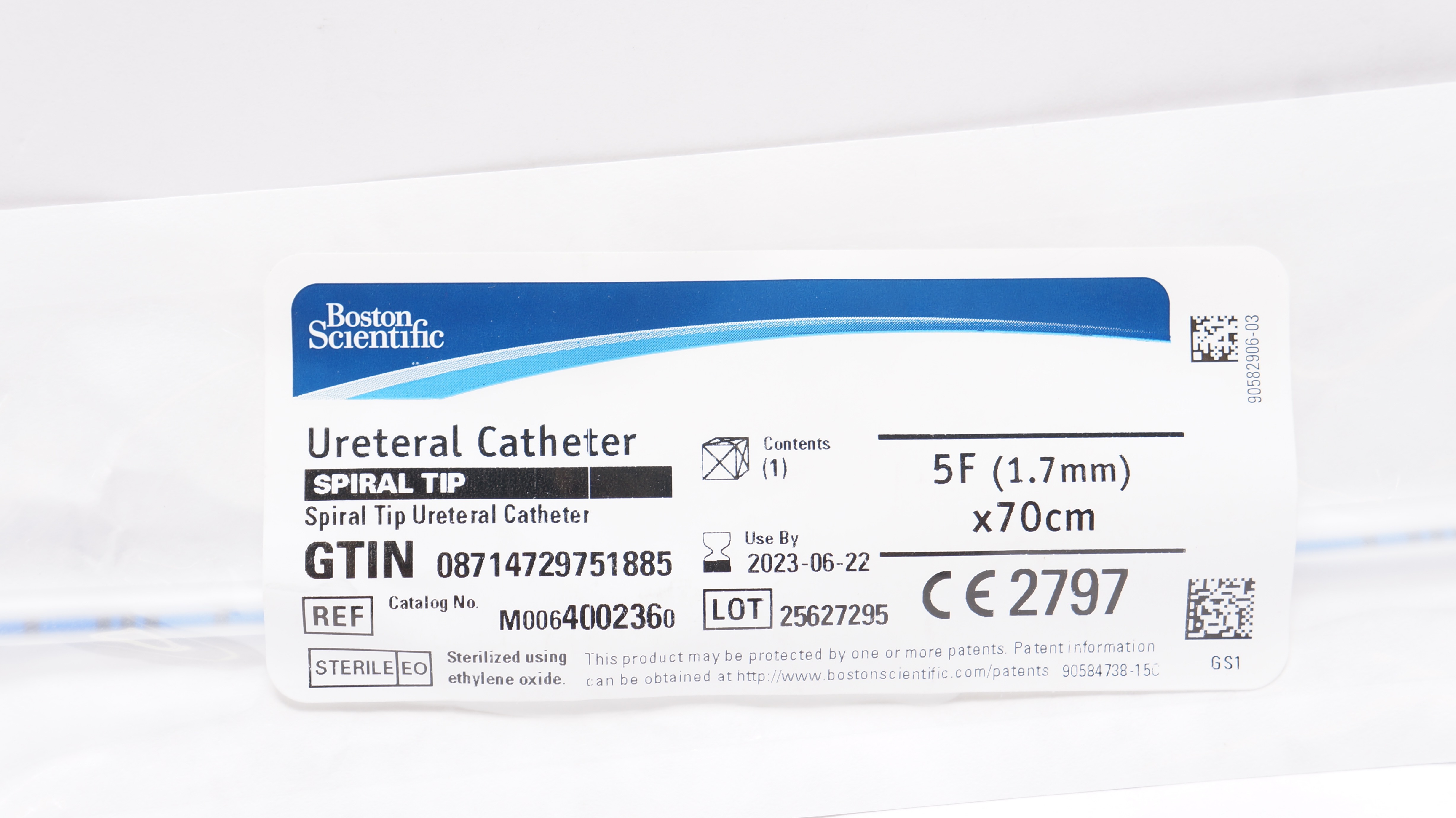 Boston Scientific M0064002360 Spiral Tip Ureteral Cath. 5F x 70cm (x)
