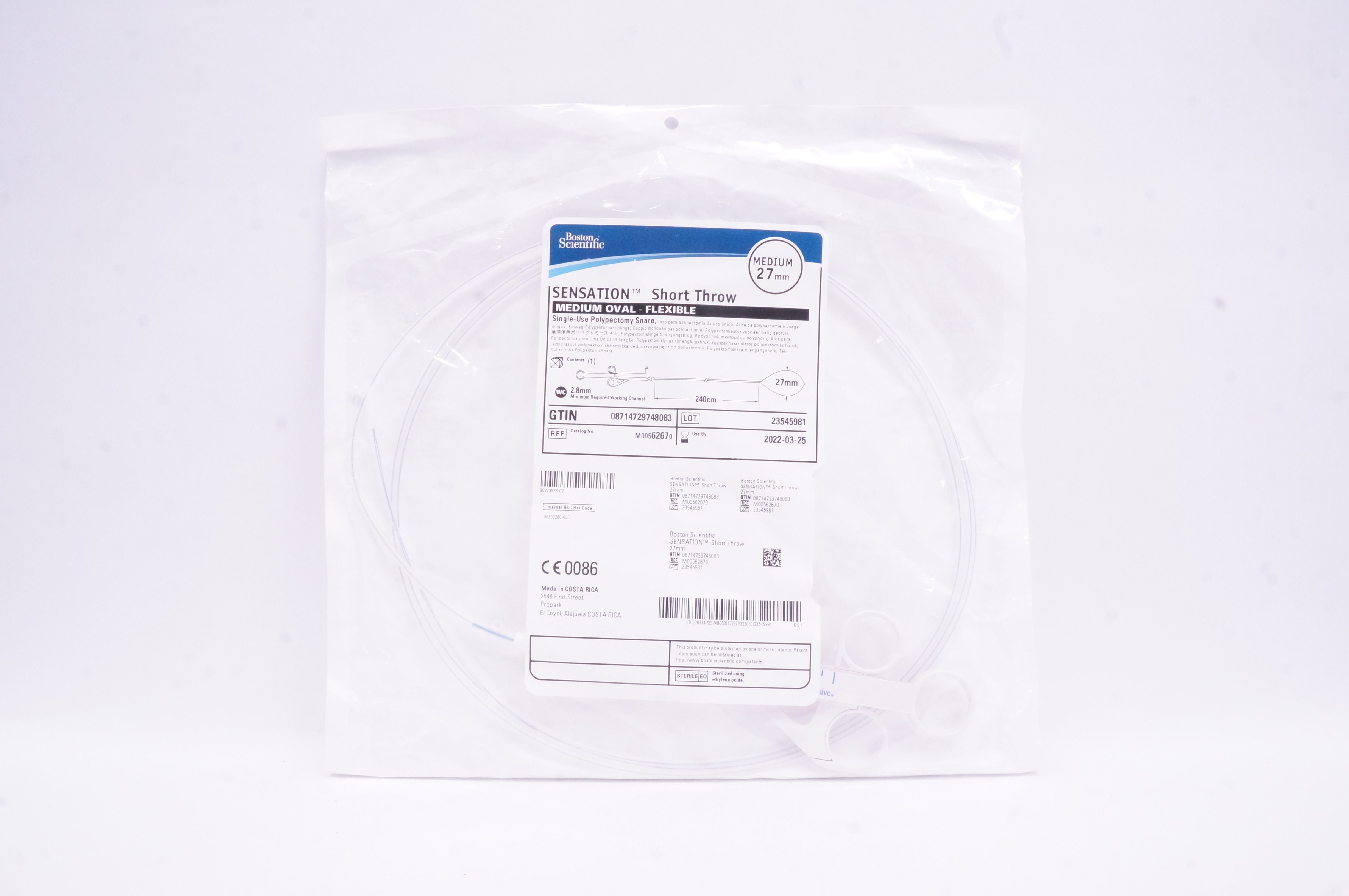 Boston Scientific 6267 SENSATION Short Throw Medium Oval - Flexible 27mm