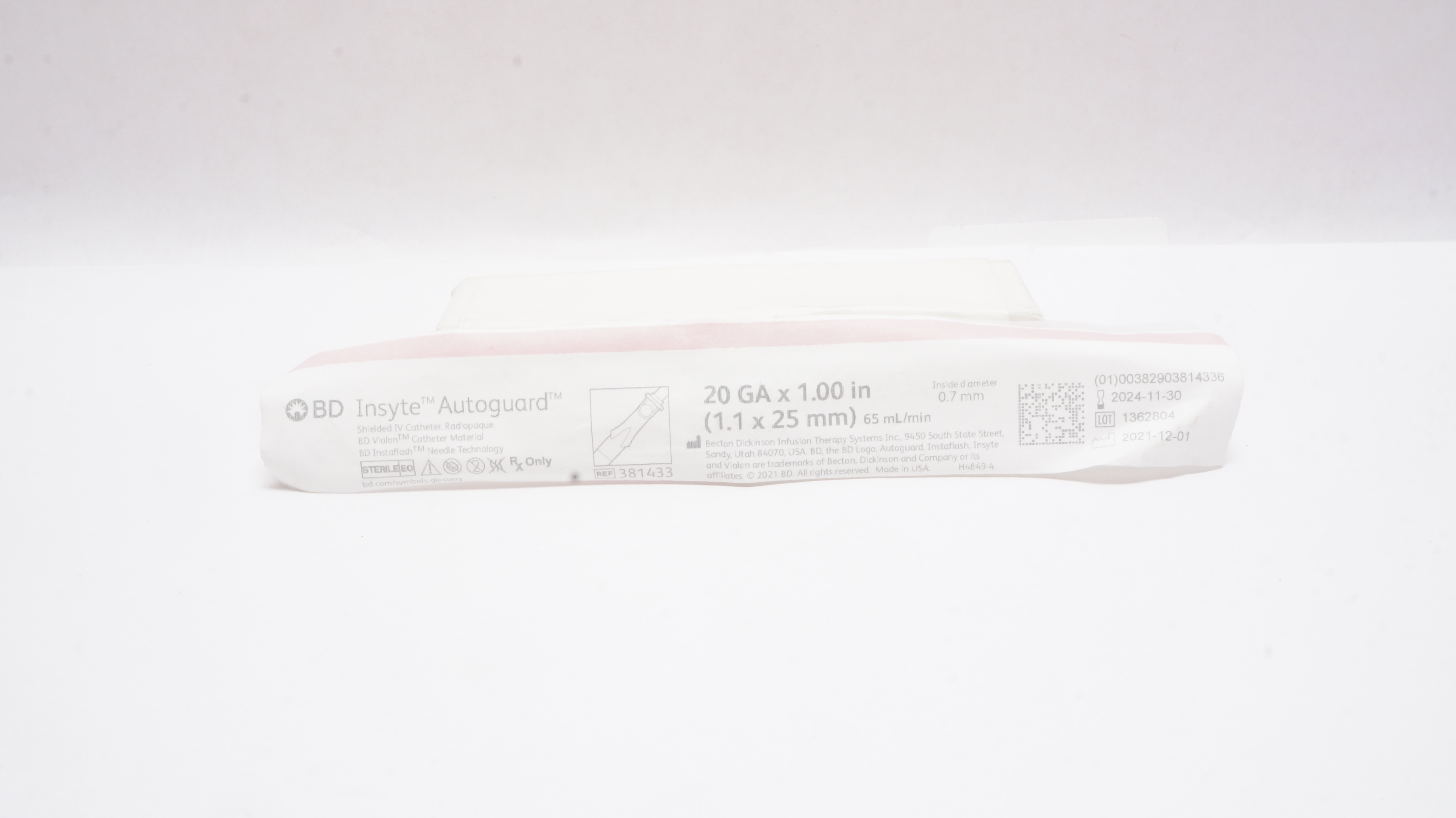 BD 381433 Autoguard Shielded IV Cath.