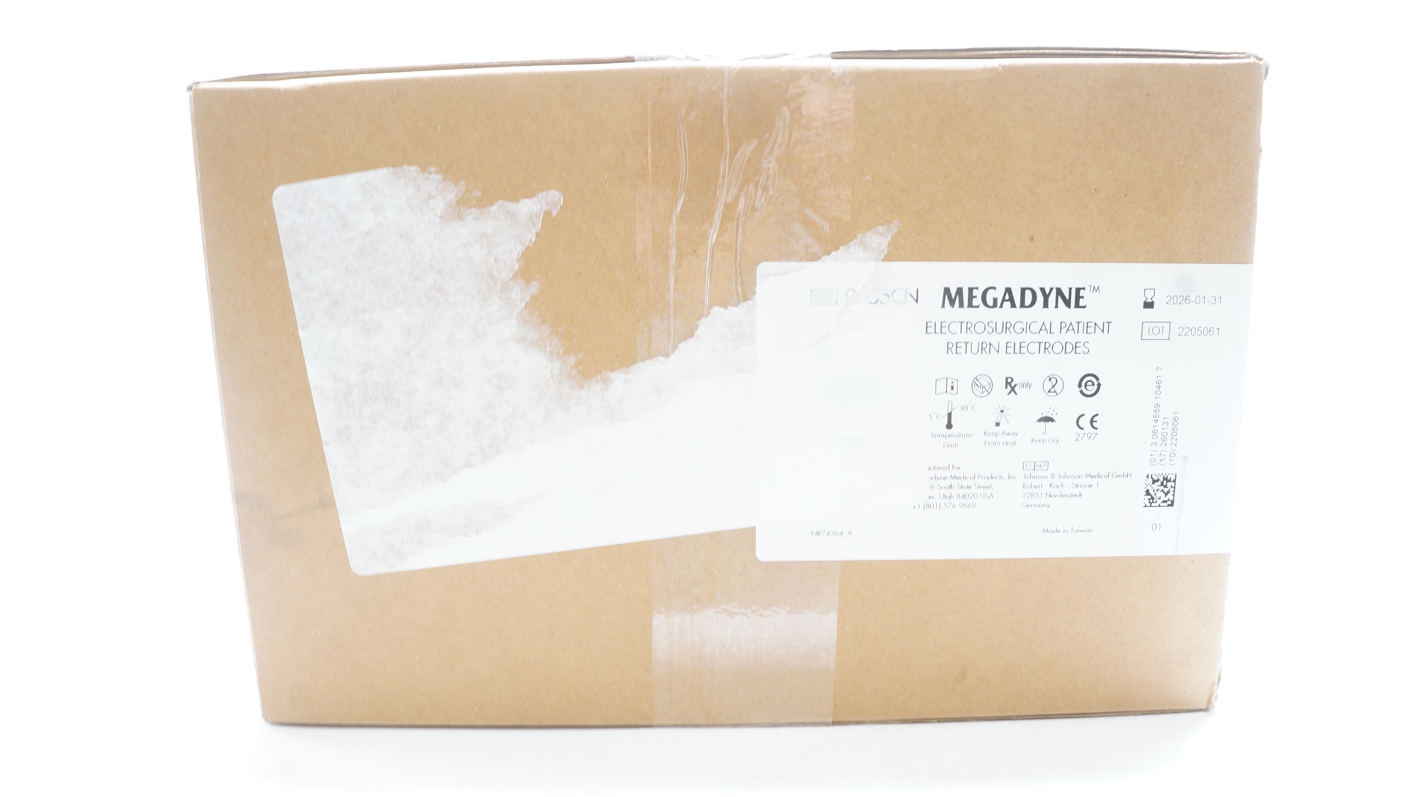 Megadyne 0855CN Electrosurgical Patient, Return Electrodes, 9Ft - Box of 50