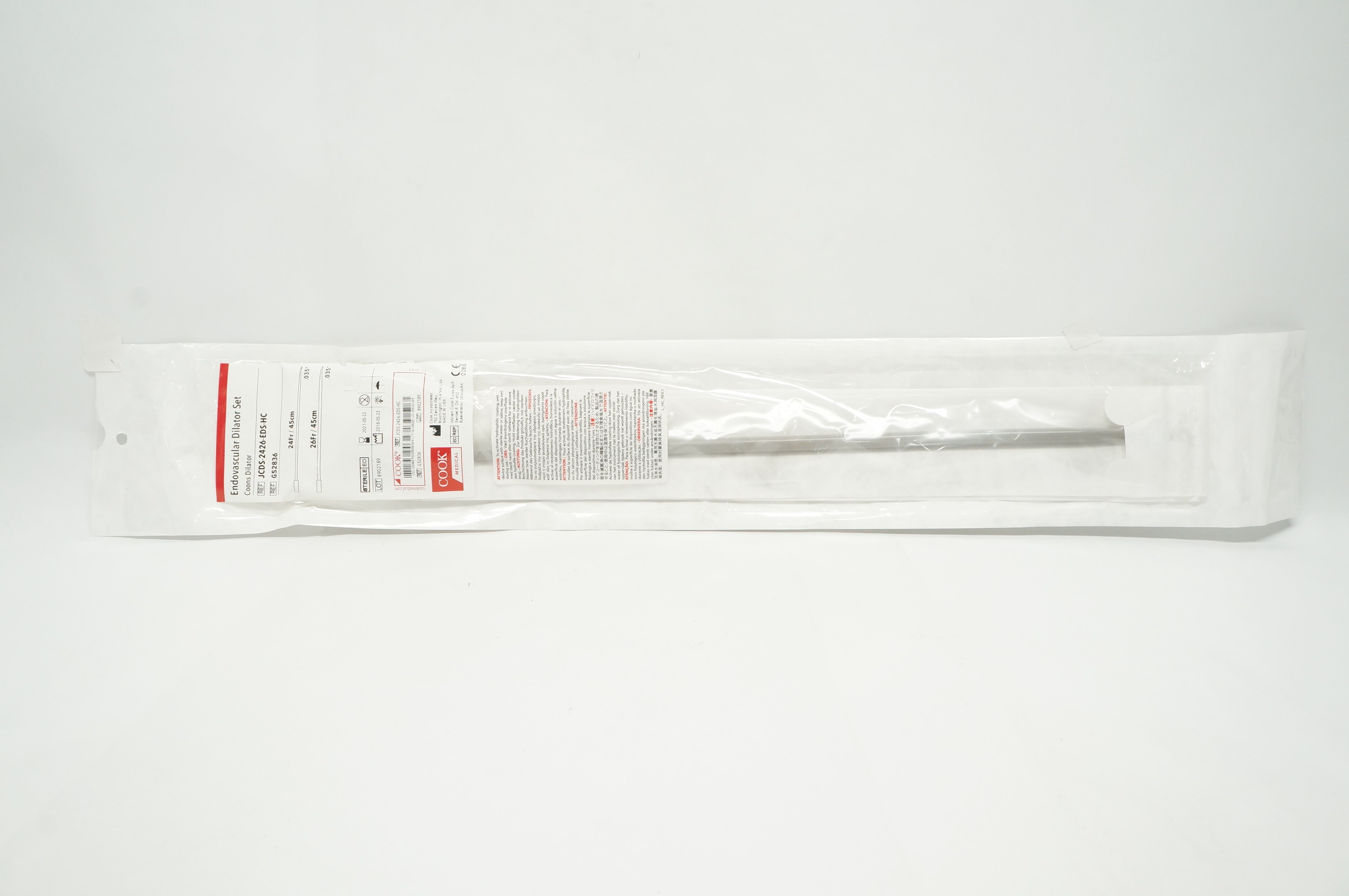 Cook Medical G52836 Endovascular Dialtor Set 24Fr & 26Fr x 45cm x 0.35inch (x)