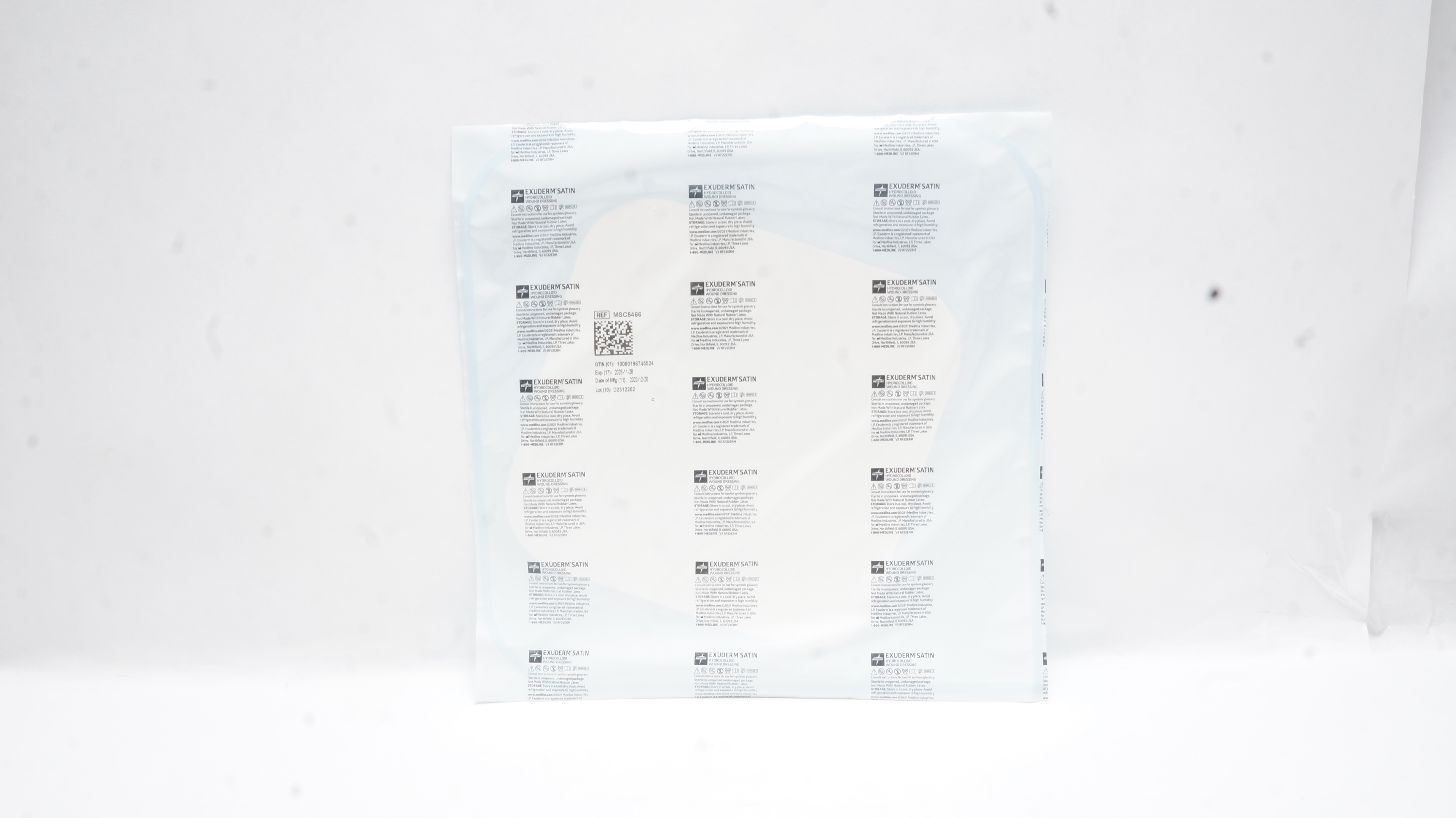 Medline MSC5466 Exuderm Satin Hydrocolloid Wound Dressing