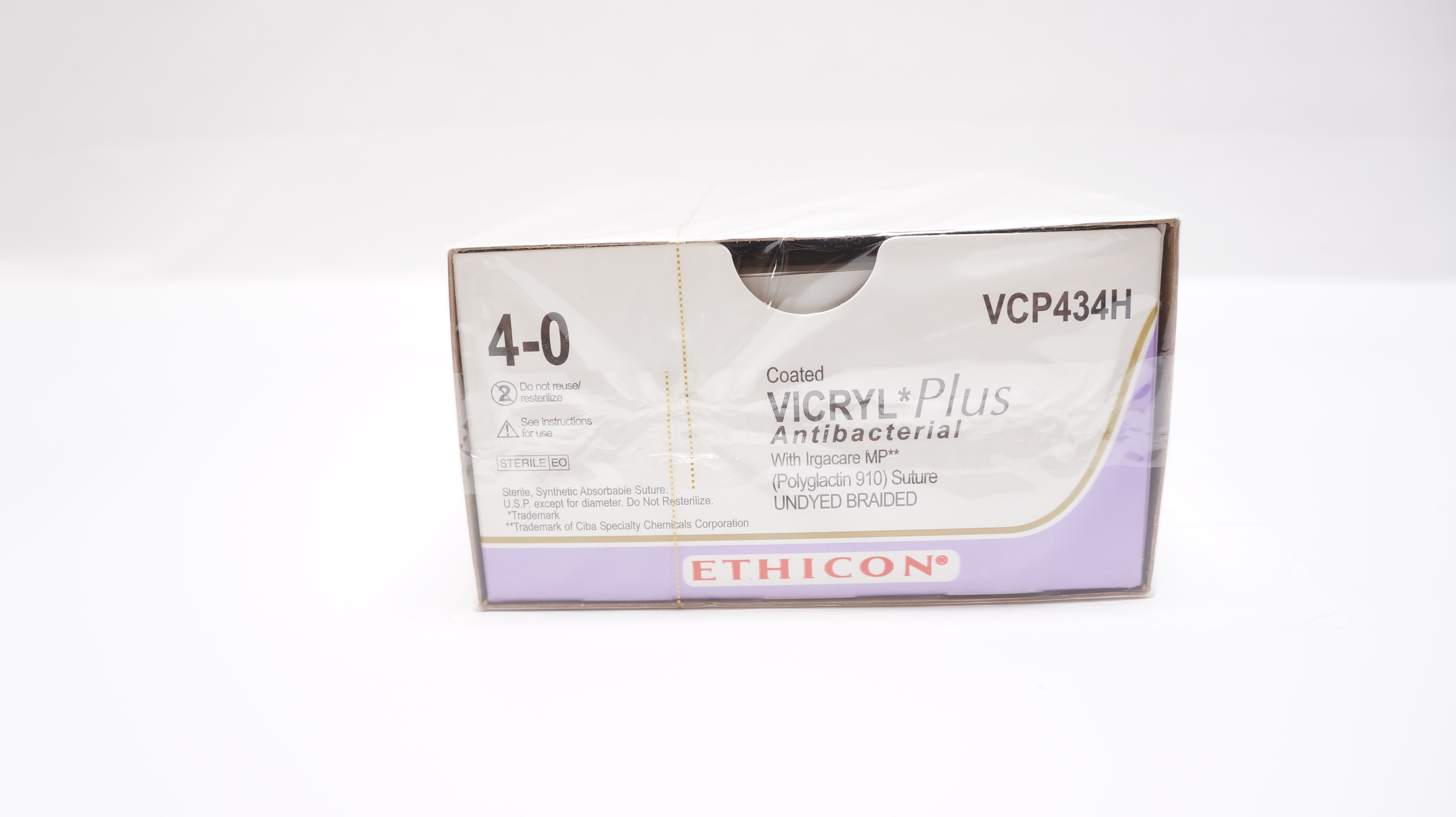 Ethicon VCP434H 4-0 VICRYL Plus, TF 13mm 1/2c Taper, 27inch (x) - Box of 36 (x)
