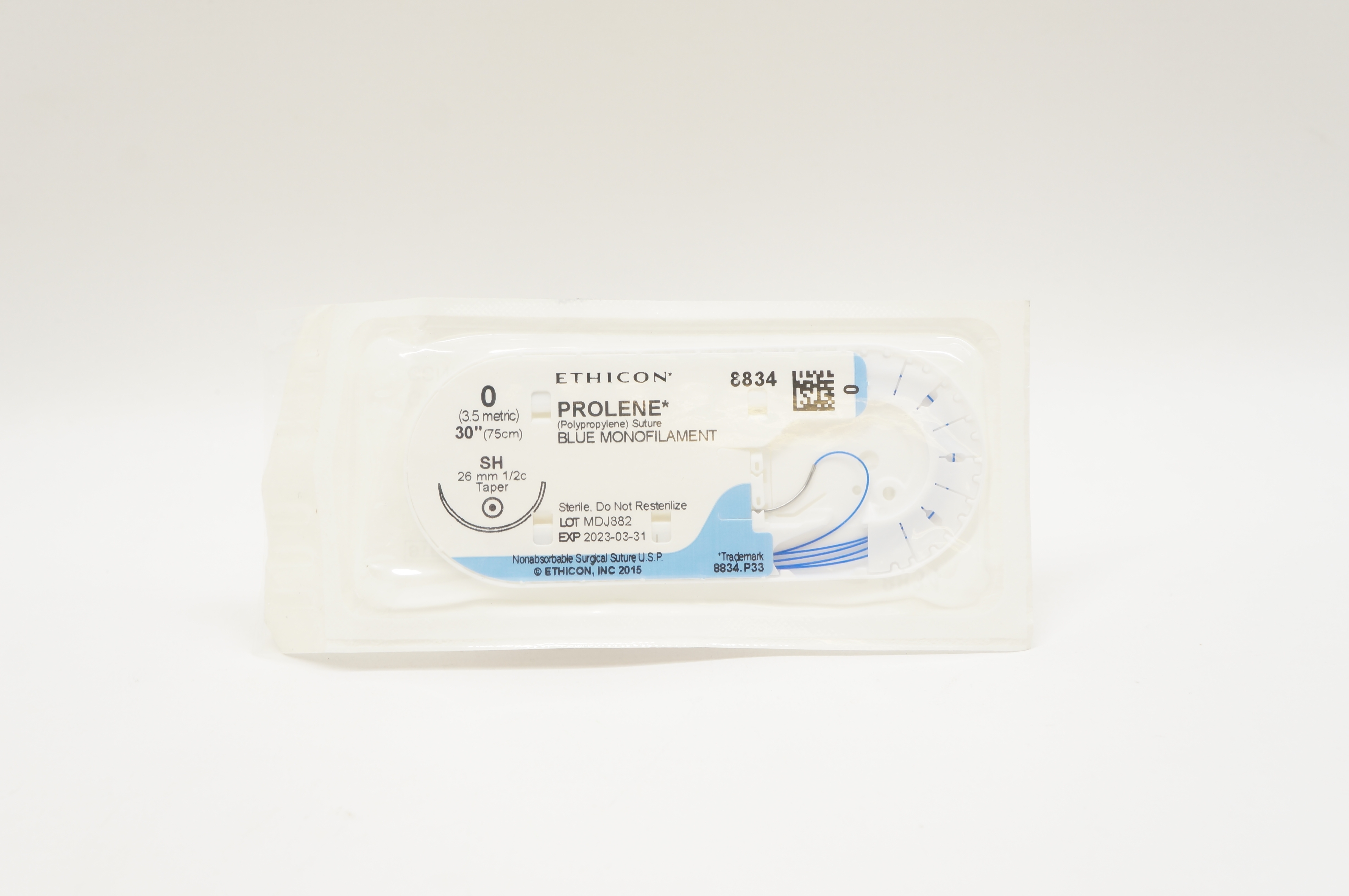 Ethicon 8834 0 PROLENE, SH, 26mm 1/2c Taper, 30inch