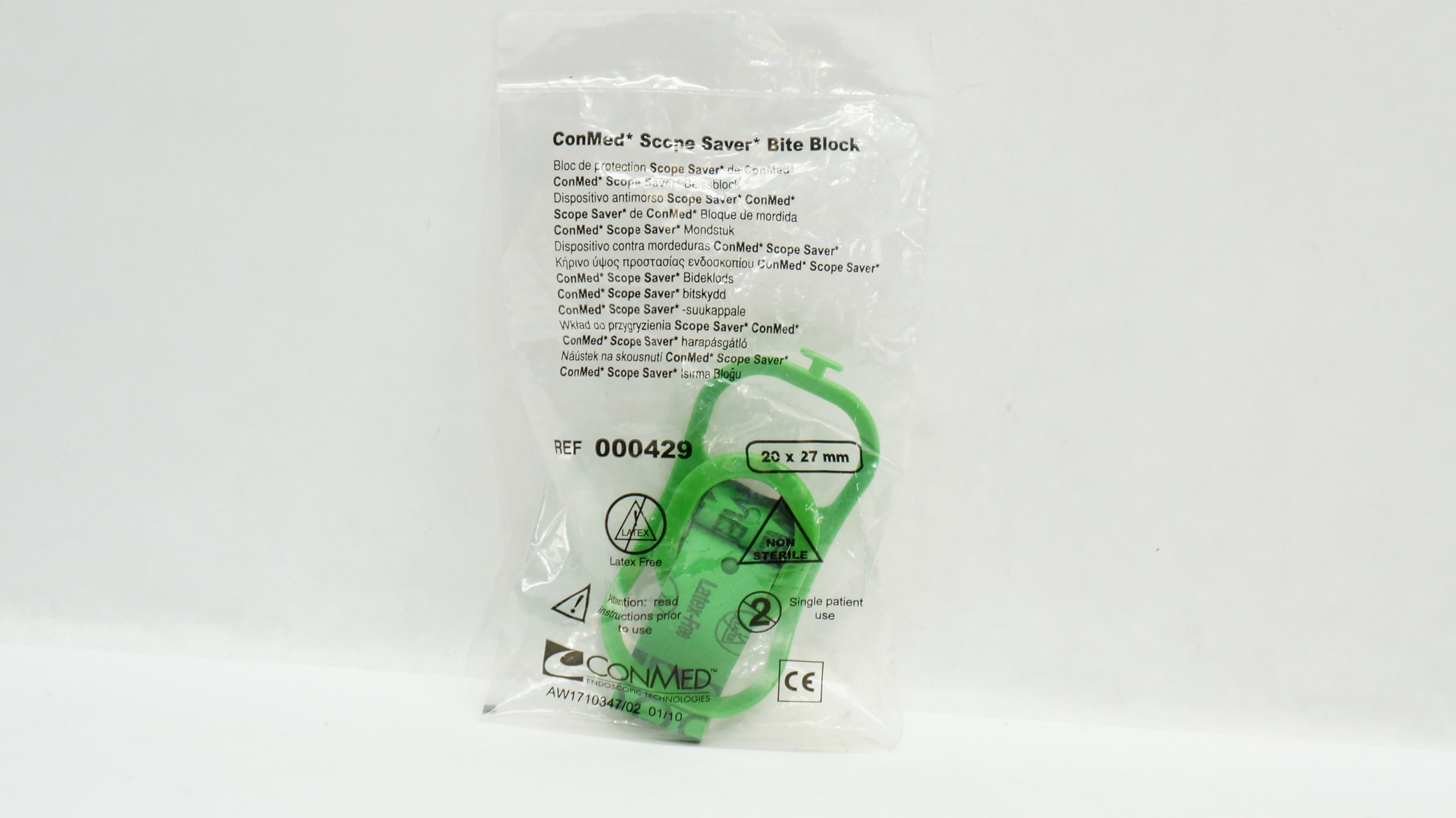 ConMed 000429 Adult Scope Saver Bite Block 20 x 27mm