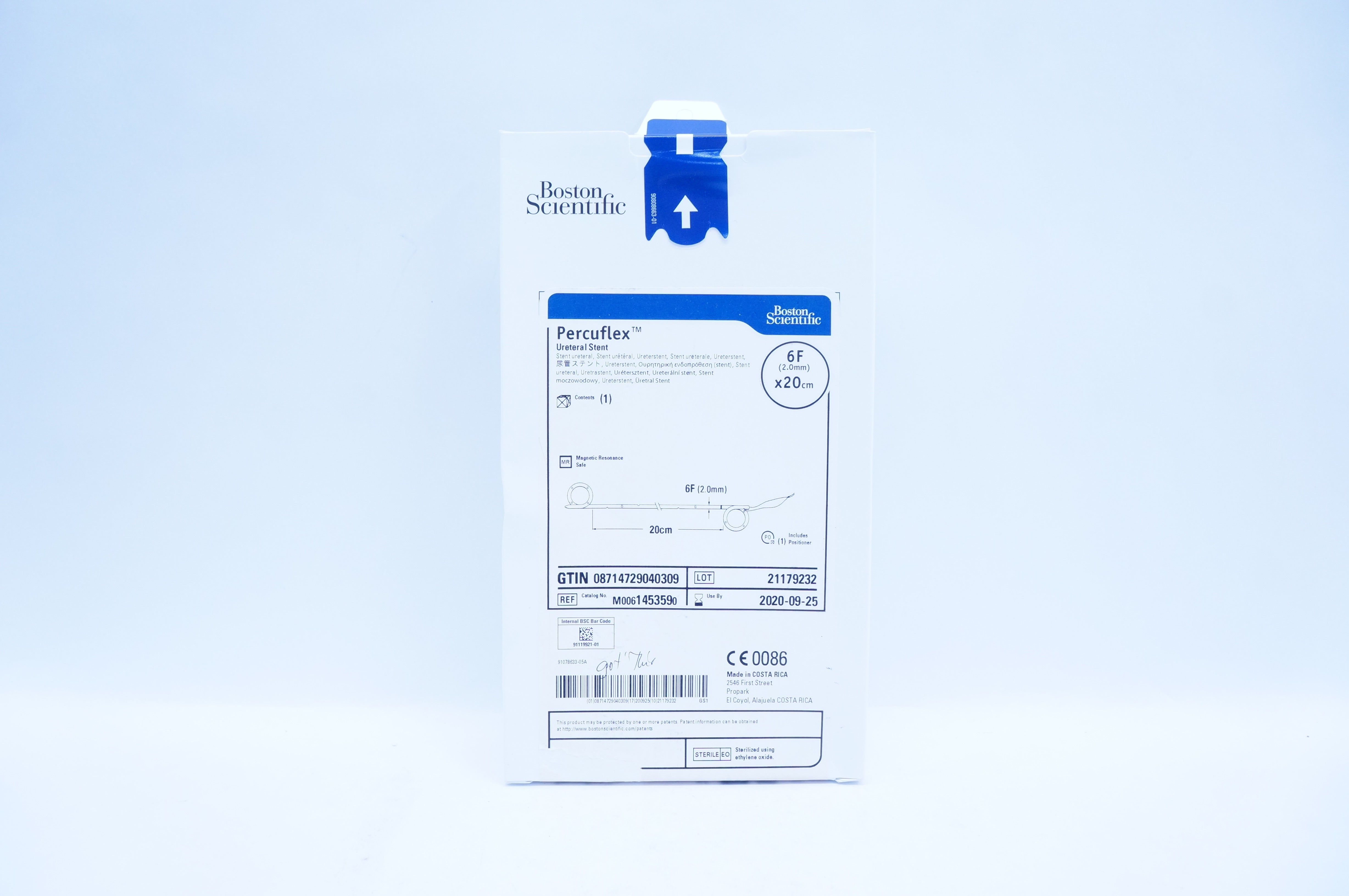 Boston Scientific M0061453590 Percuflex Ureteral Stnt. 6F x 20cm (x)