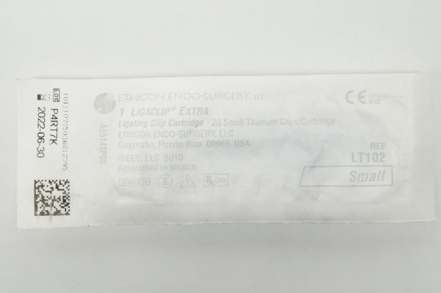 Ethicon LT102 Enso-Surgery Ligaclip Extra Ligating Clip Cartridge Small