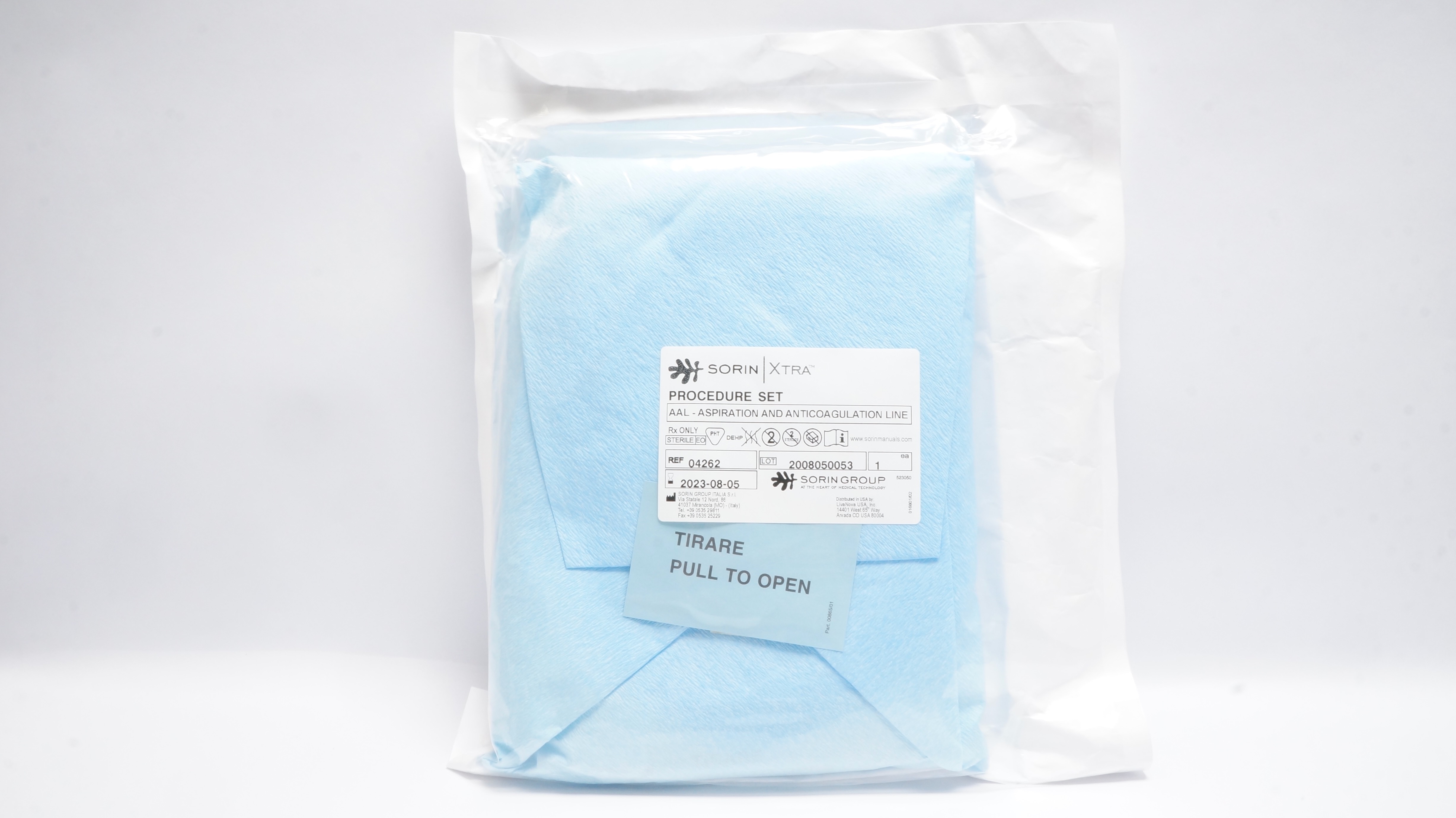 Sorin Group 04262 Xtra Procedure Set (x)