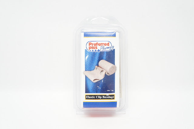 Preferred Plus Pharmacy Elastic Clip Bandage with Clips 4inch