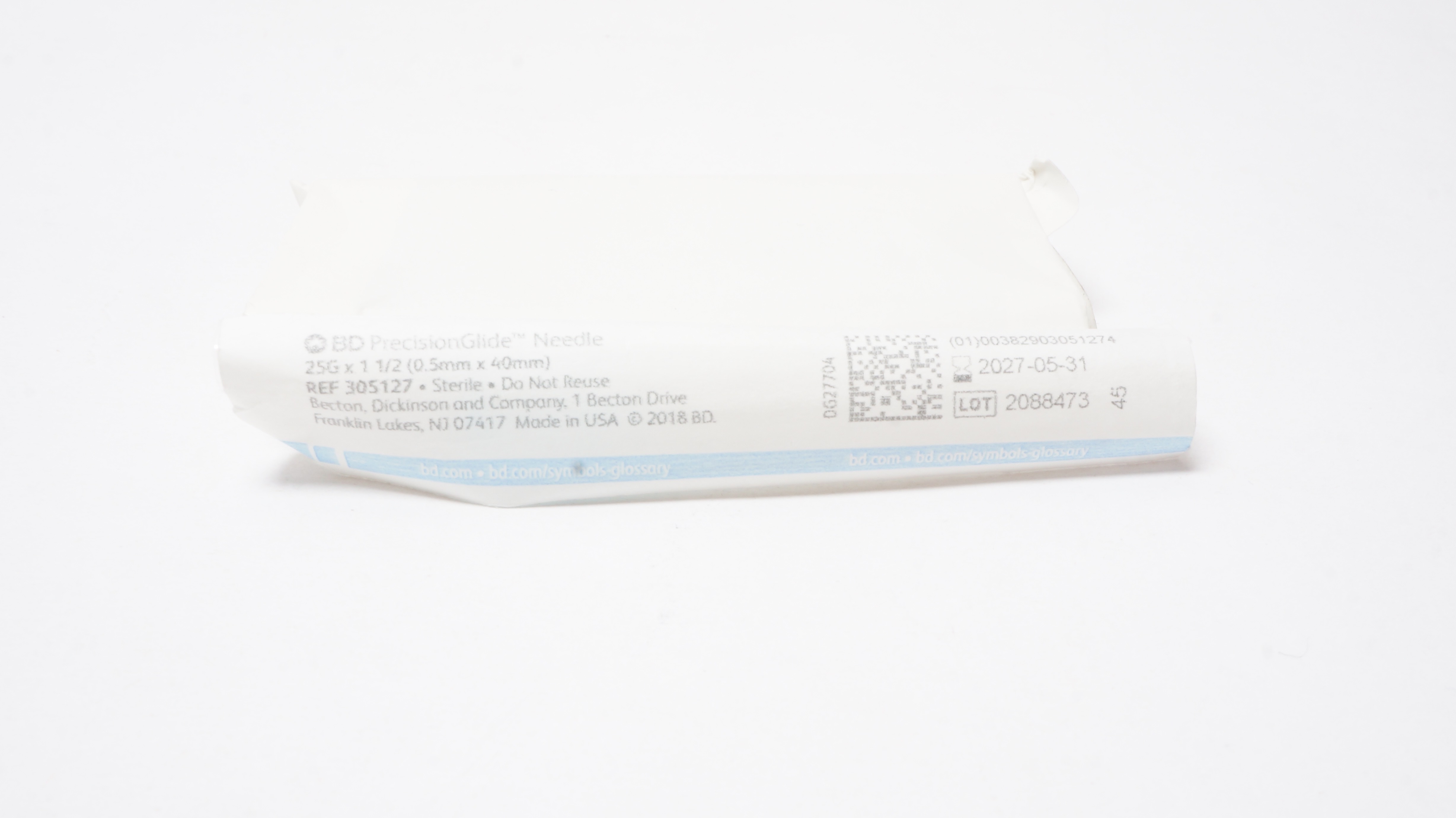 BD 305127 PrecisionGlide Ndle. 25G x 1-1/2inch