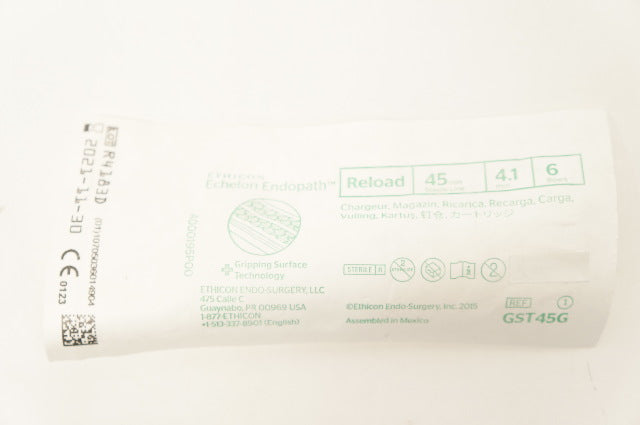 Ethicon GST45G Echelon Endopath Reload 45mm Staple Line 4.1mm 6 Rows(x)