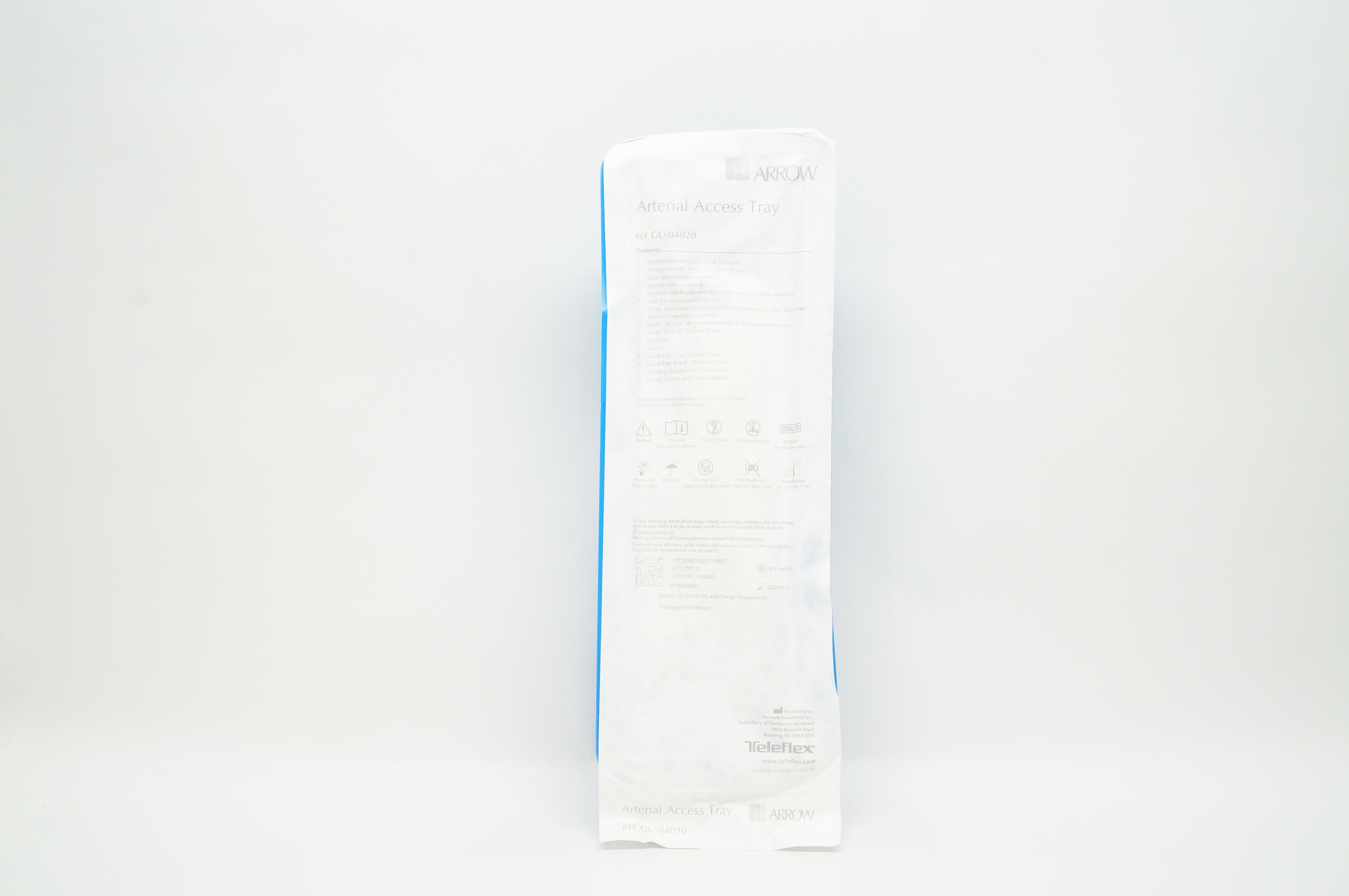 Arrow GU-04020 Arterial Access Tray