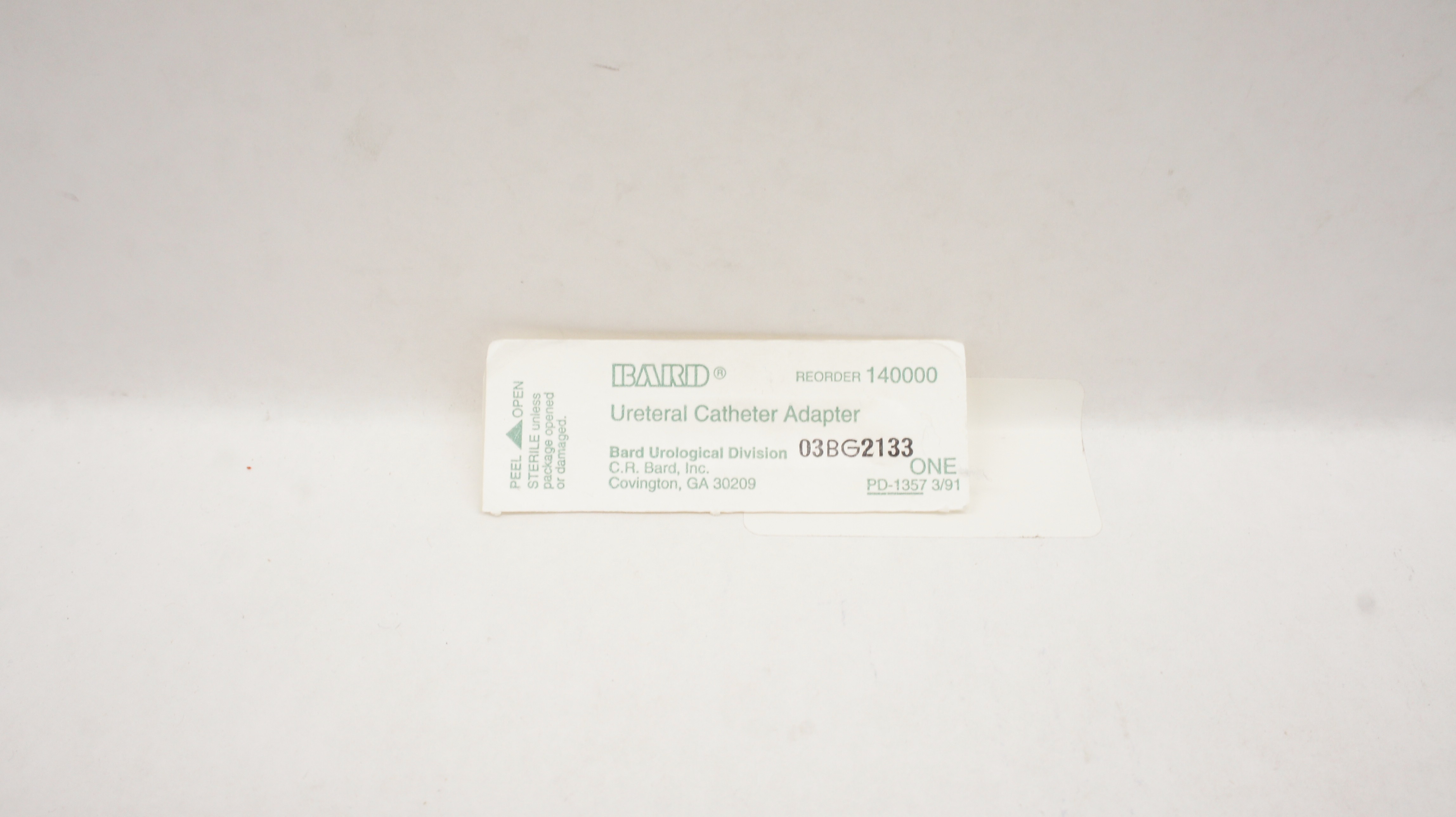 Bard 140000 Ureteral Cath. Adapter