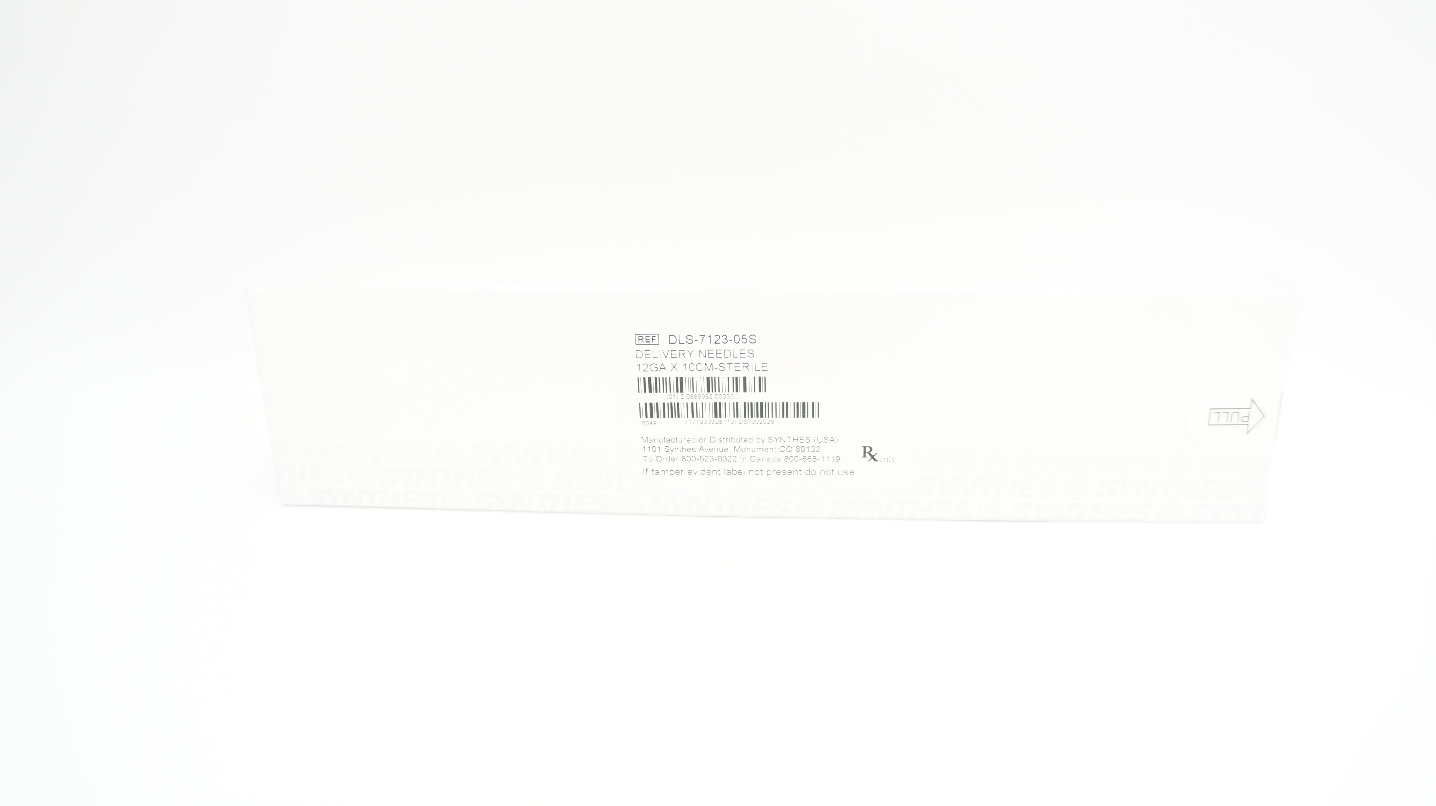 Synthes DLS-7123-05S Delivery Ndles 12GA x 10cm Sterile (x) - Box of 2