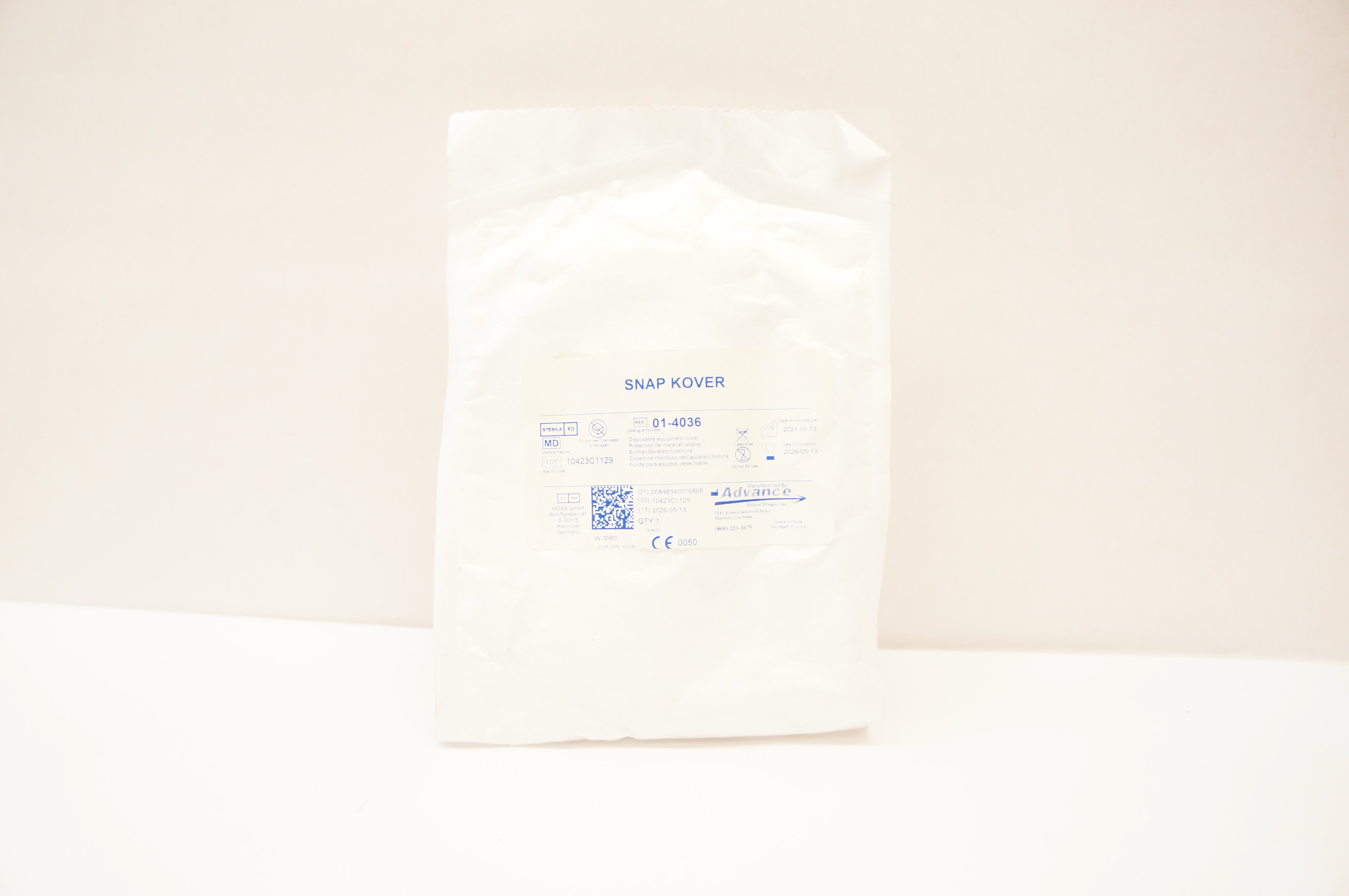 Advance Medical 01-4036 Disposable Equipment Cover