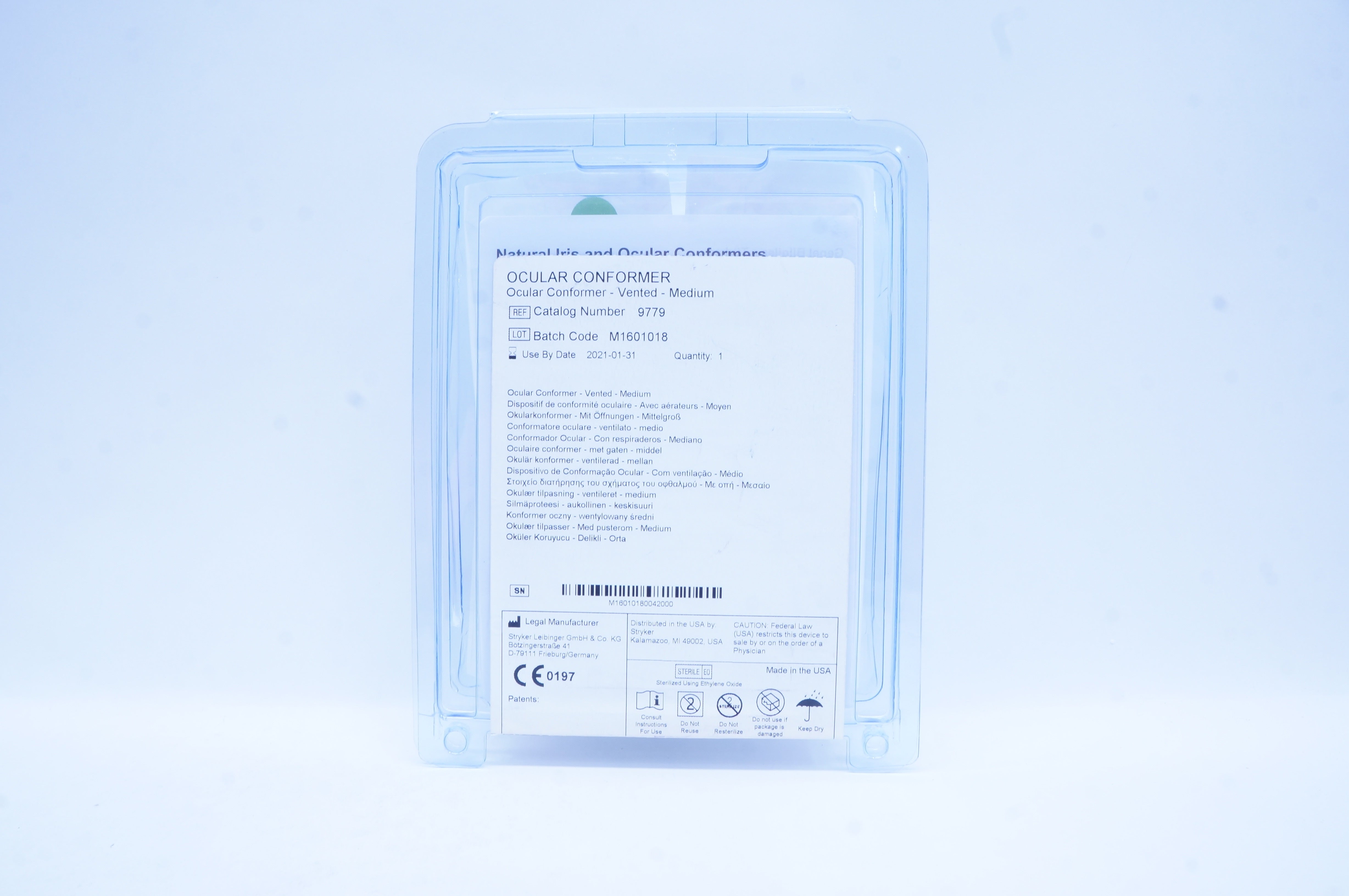 Stryker 9779 Ocular Conformer, Vented, Medium