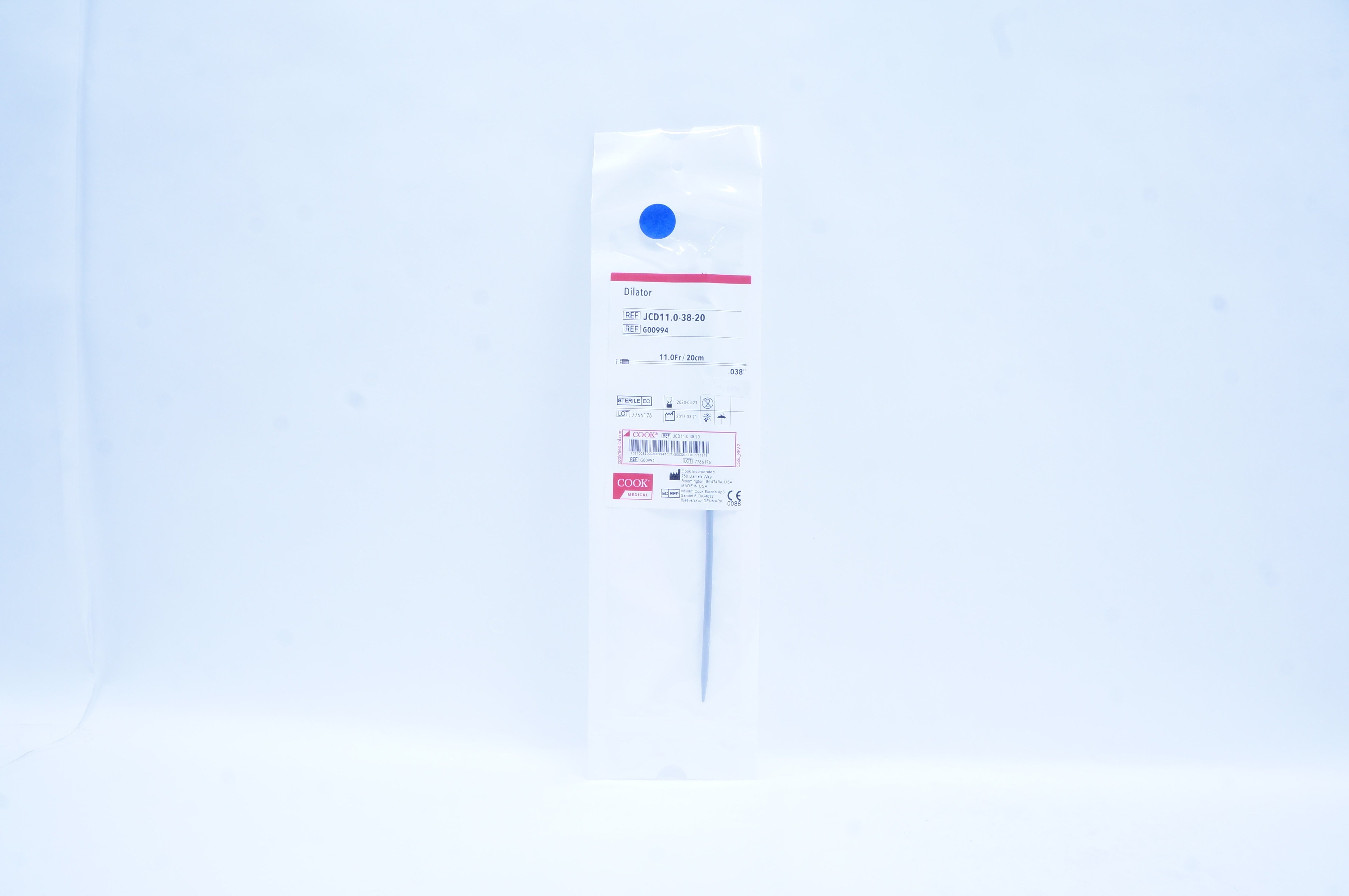 Cook Medical G00994 Dilator 11.0Fr x 0.038inch (x)