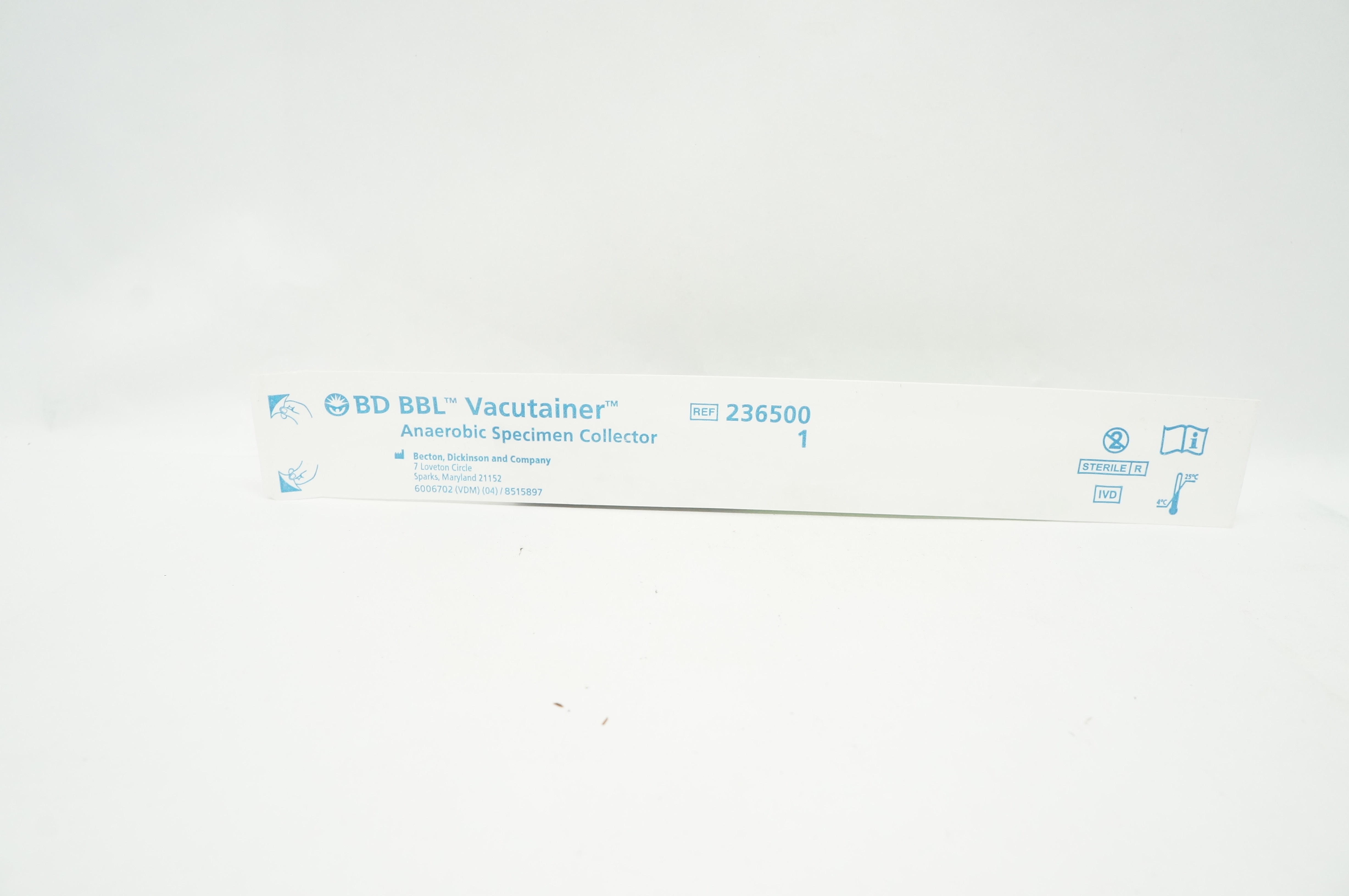 BD 236500 BBL Vacutainer Anaerobic Specimen Collector