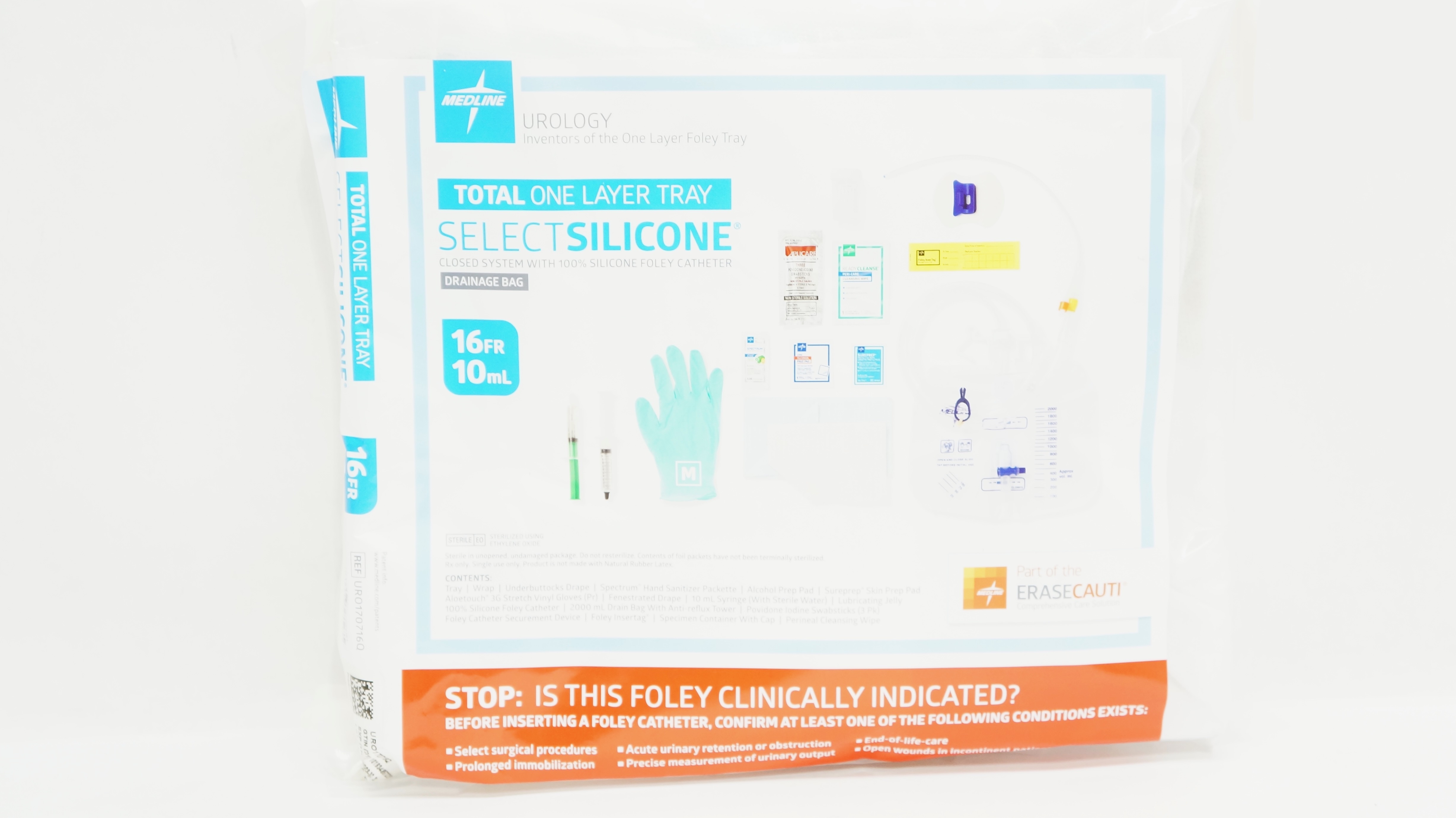 Medline UR0170716Q Urology Total One Layer Tray 16Ft x 10mL
