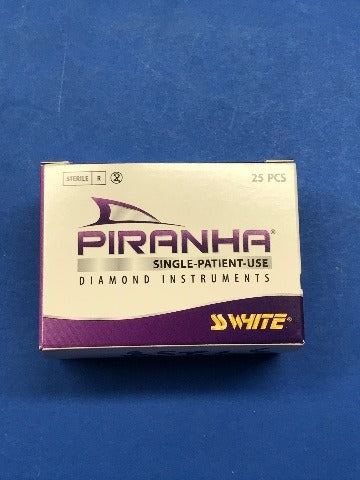 SS White 801-012C Piranha Single Use Diamond Instruments ~ Box of 25