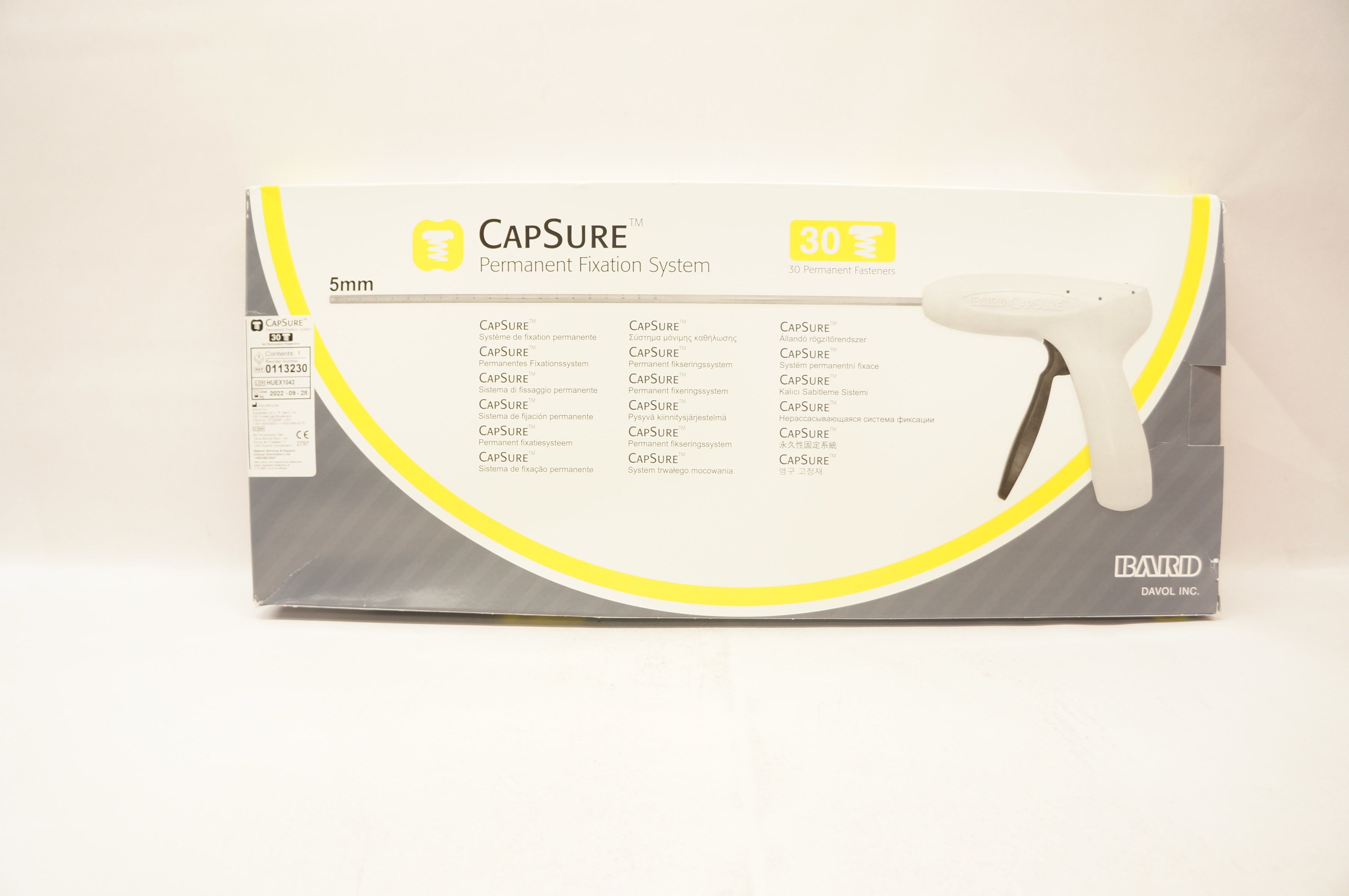 Bard 0113230 Davol CapSure Permanent Fixation System 30 Fasteners (x)