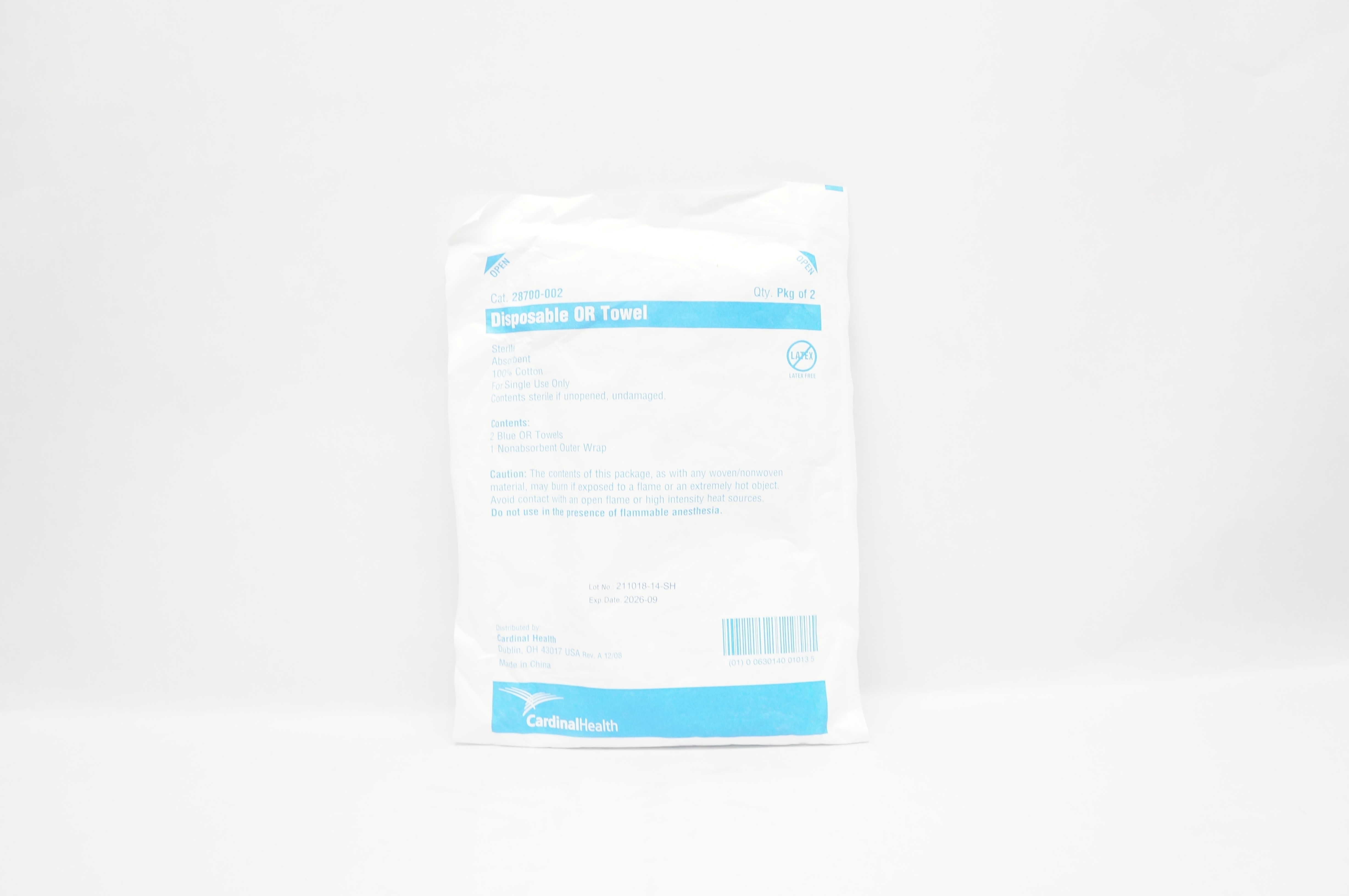 Cardinal Health 28700-002 Disposable OR Towel Sterile Absorbent - Pack of 2