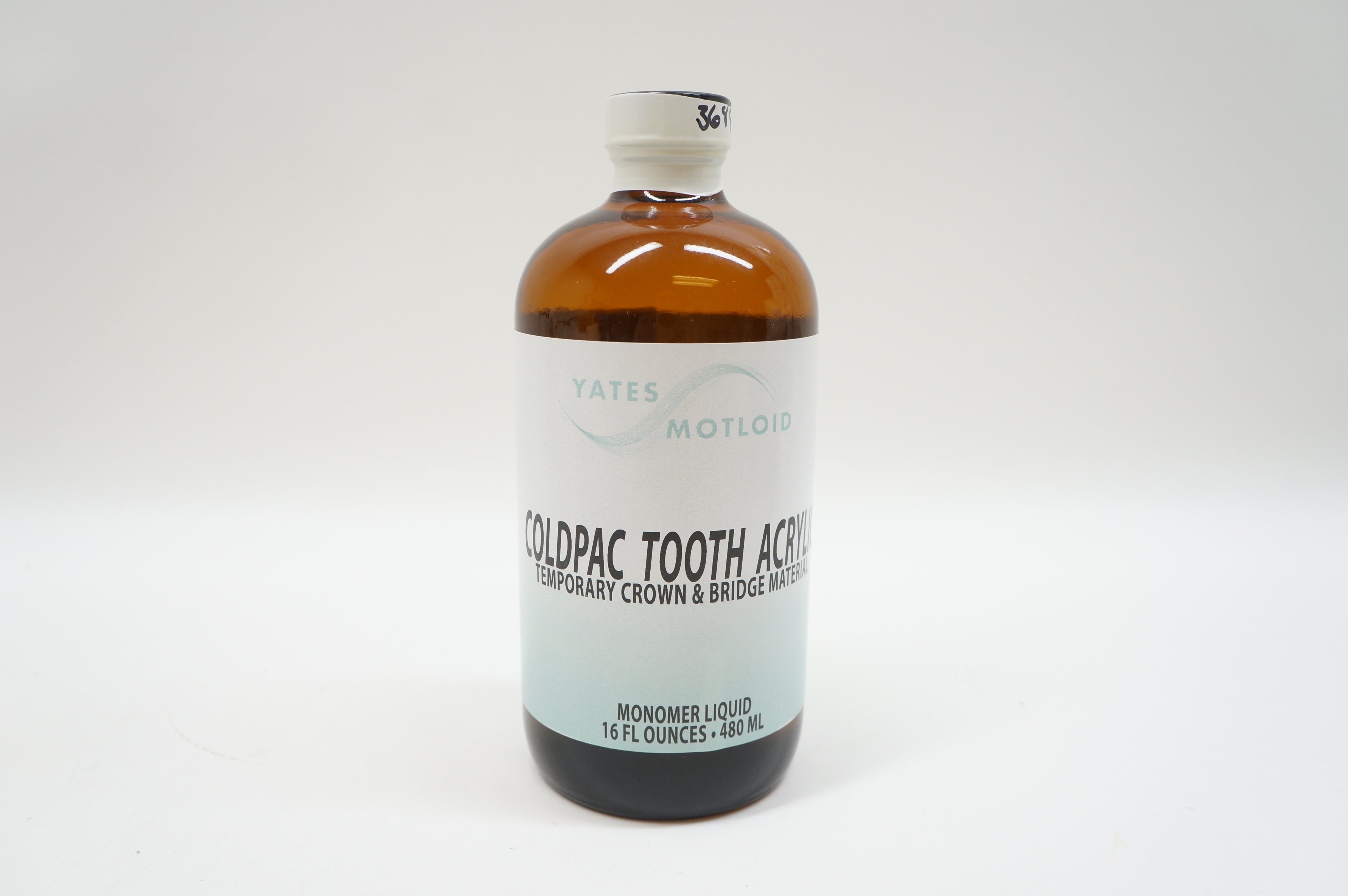 Yates Motloid TL1600 YMT Coldpac Tooth Acrylic Liquid 16oz. Bottle