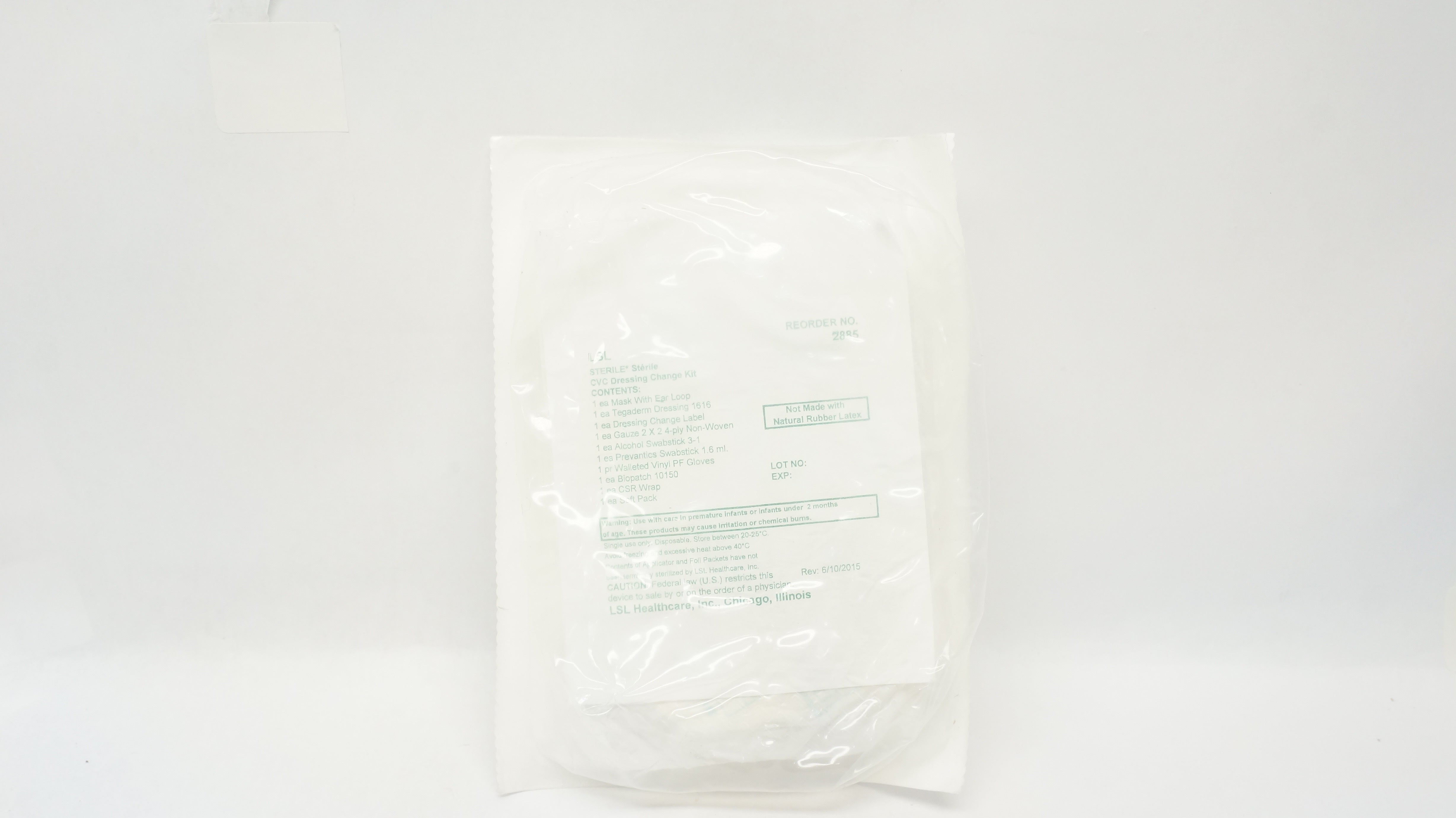 LSL 2885 Sterile CVC Dressing Change Kit (x)