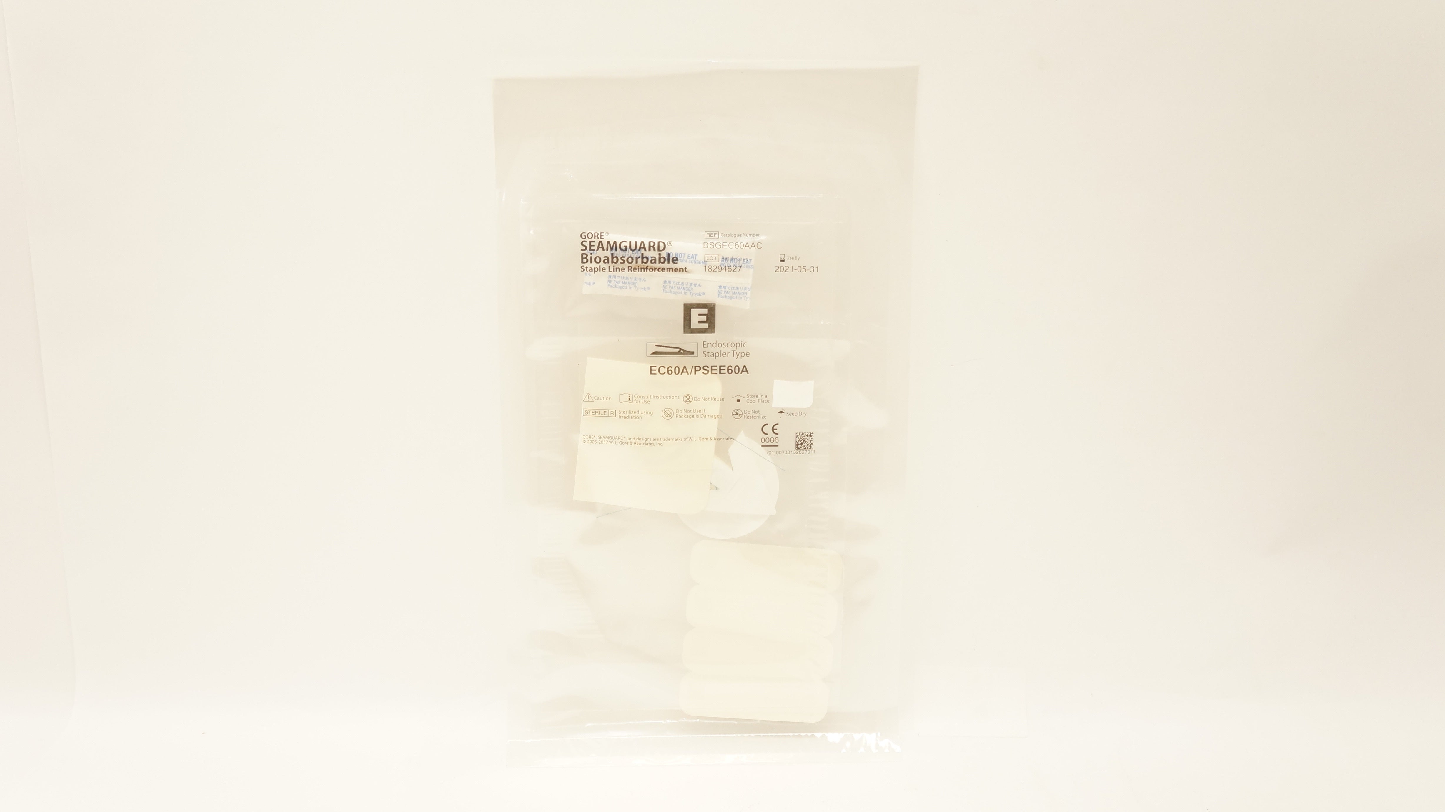 Gore BSGEC60AAC Seamguard Bioabsorbable Staple Line Reinforcement (x)
