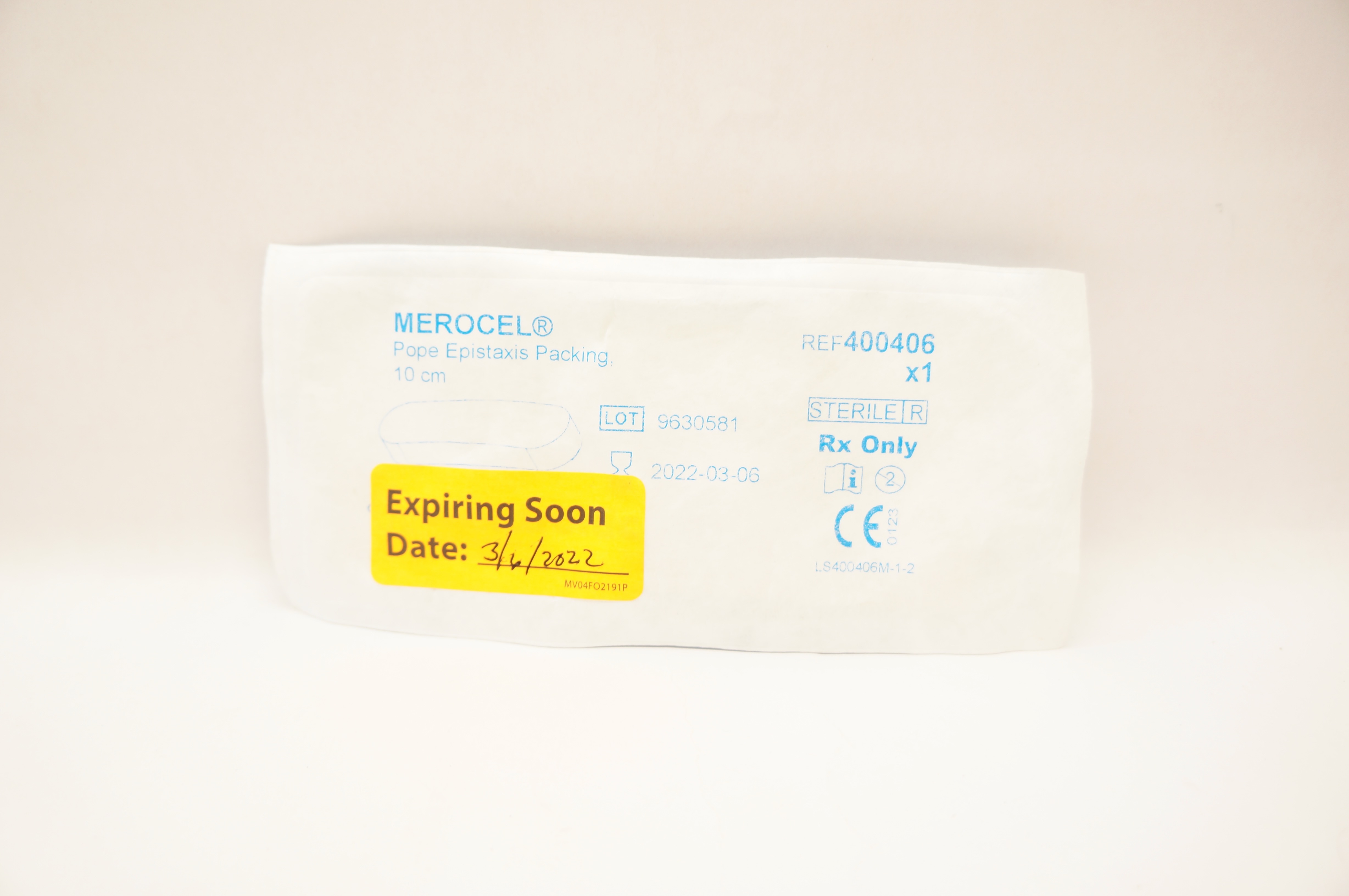 Medtronic 400406 MEROCEL Pope Epistaxis Packing 10cm (x)