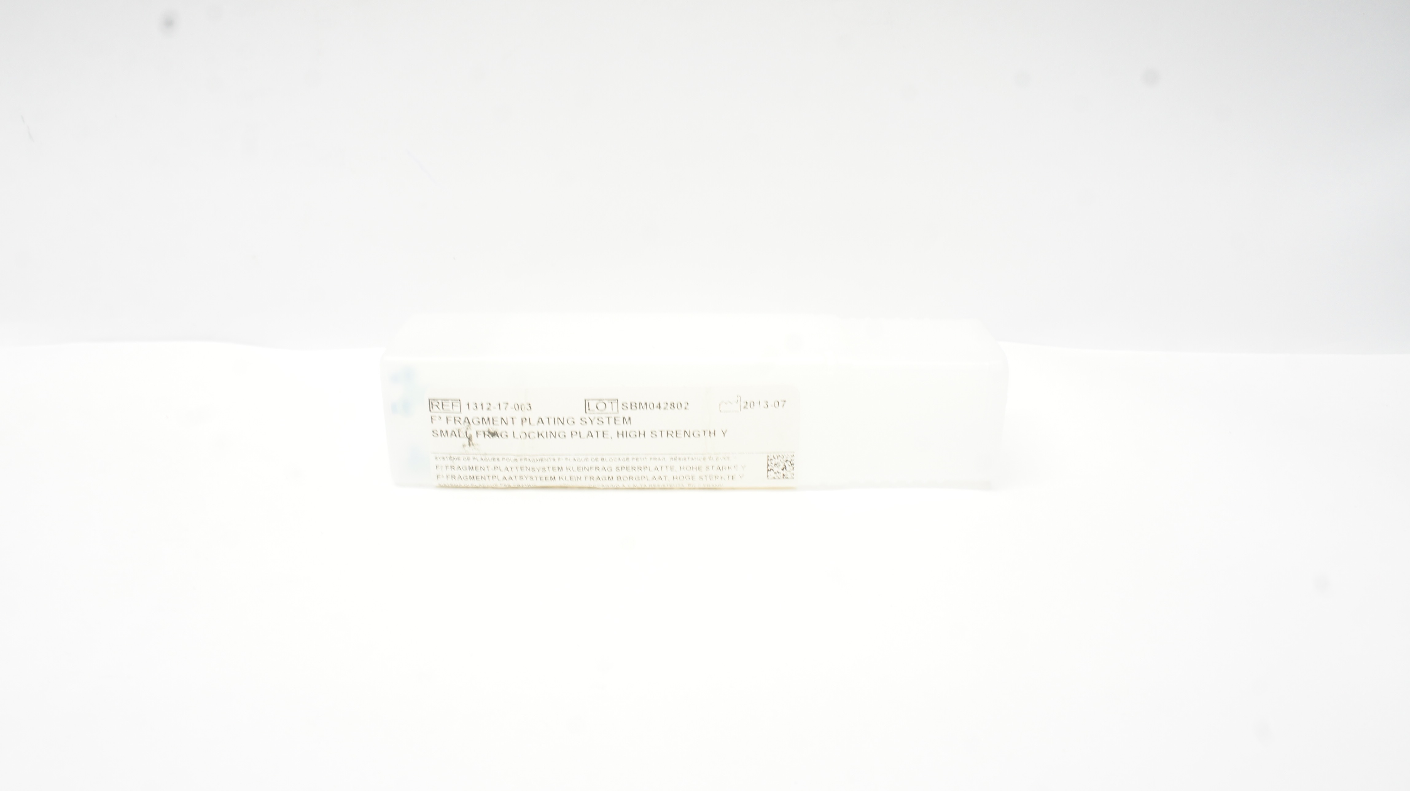 Biomet 1312-17-003 F3 Fragment Plating System Small Frag Locking Plate, Y