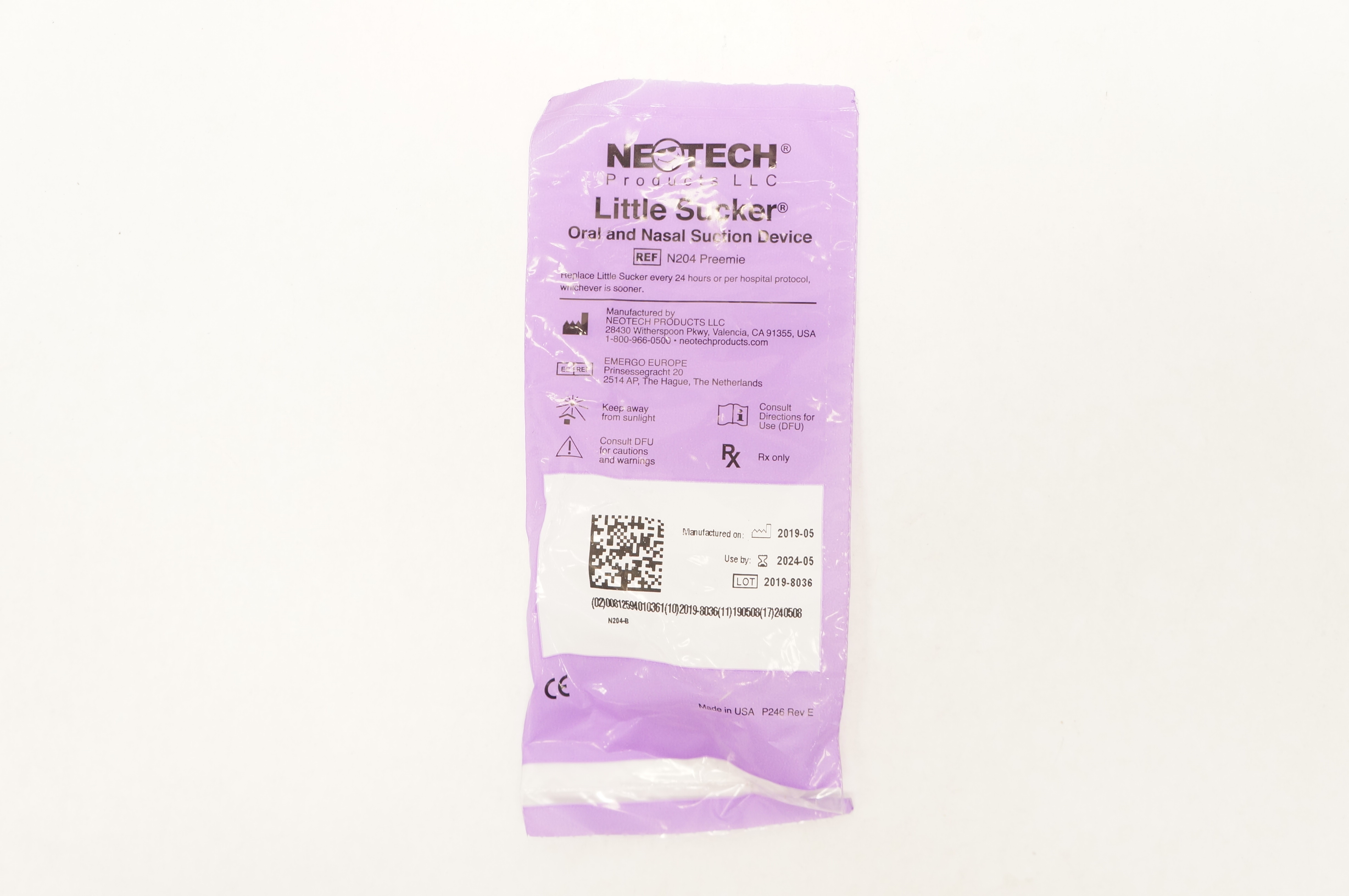 Neotech N204 Preemie Little Sucker Oral and Nasal Suction Device