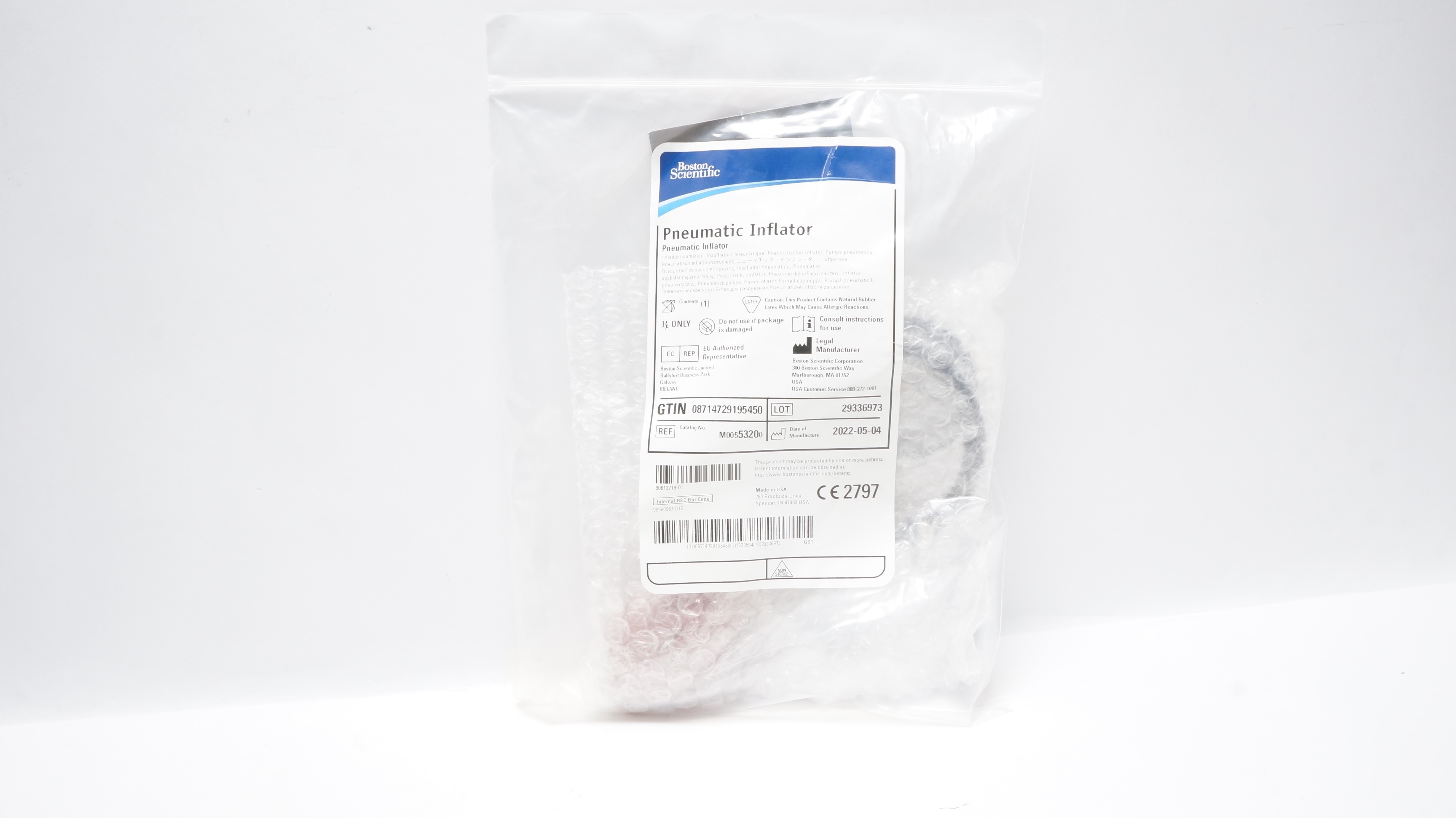 Boston Scientific M00553200 Pneumatic Inflator