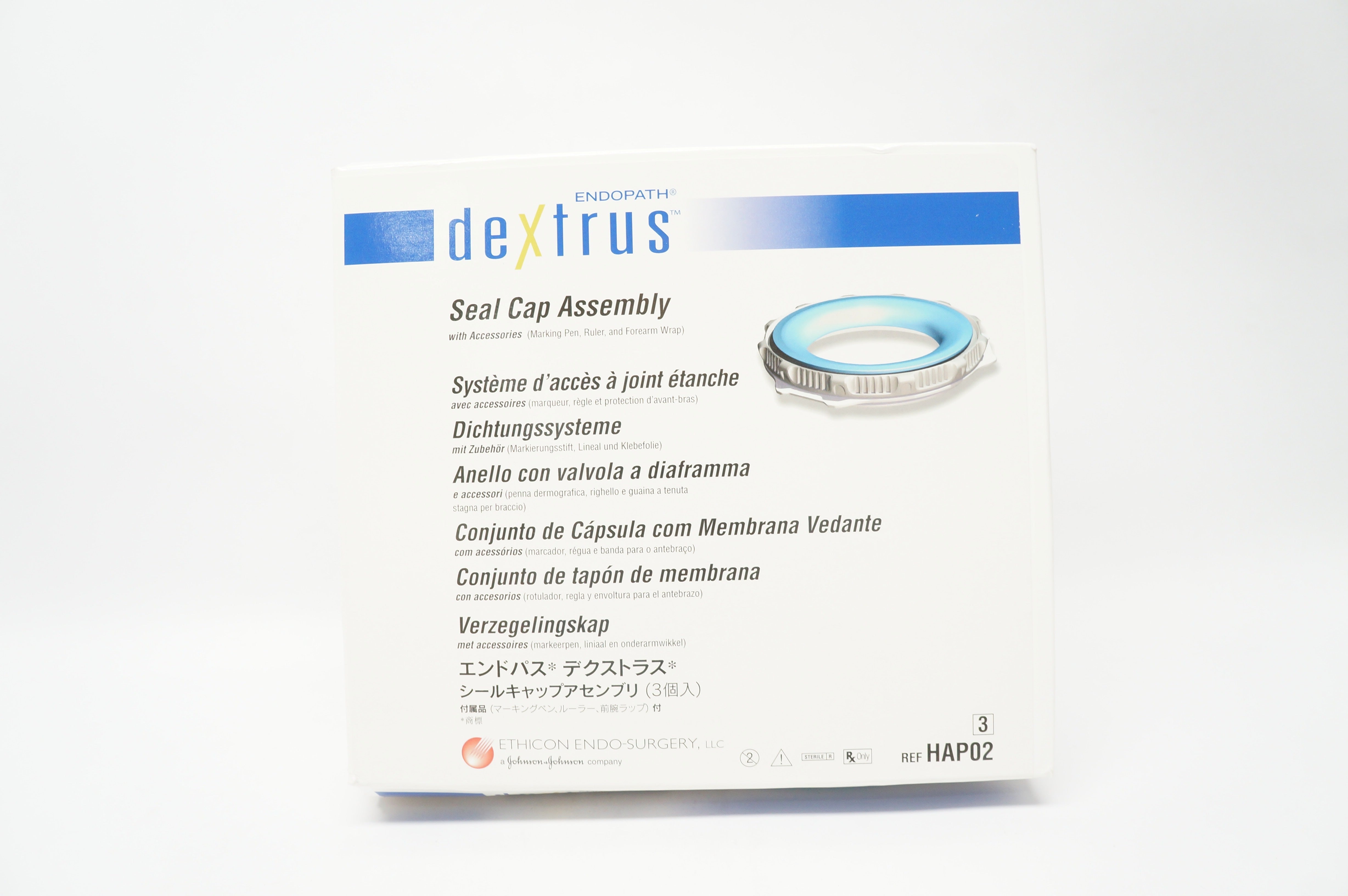 Ethicon HAP02 Dextrus Seal Cap Assembly with Accessories - Box of 3 (x)
