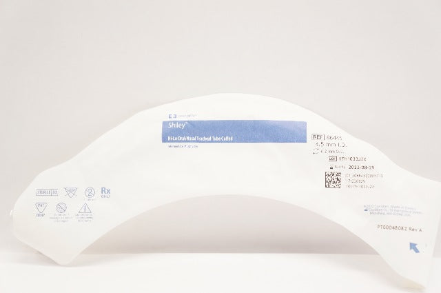 Covidien 86445 Shiley Hi-Lo Oral/Nasal Tracheal Tube Cuffled 4.5ID x 6.2mm OD(x)